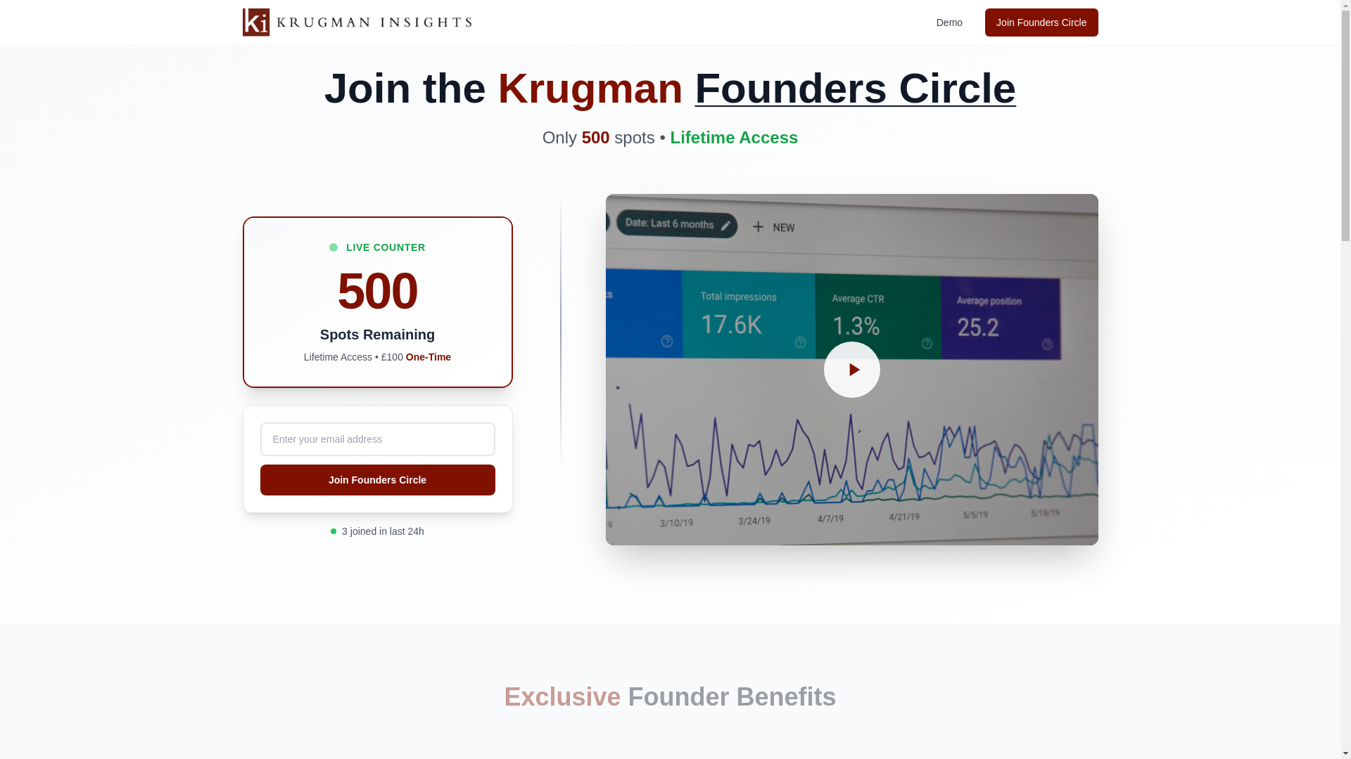 website screenshot of https://krugman-founderscircle.com/