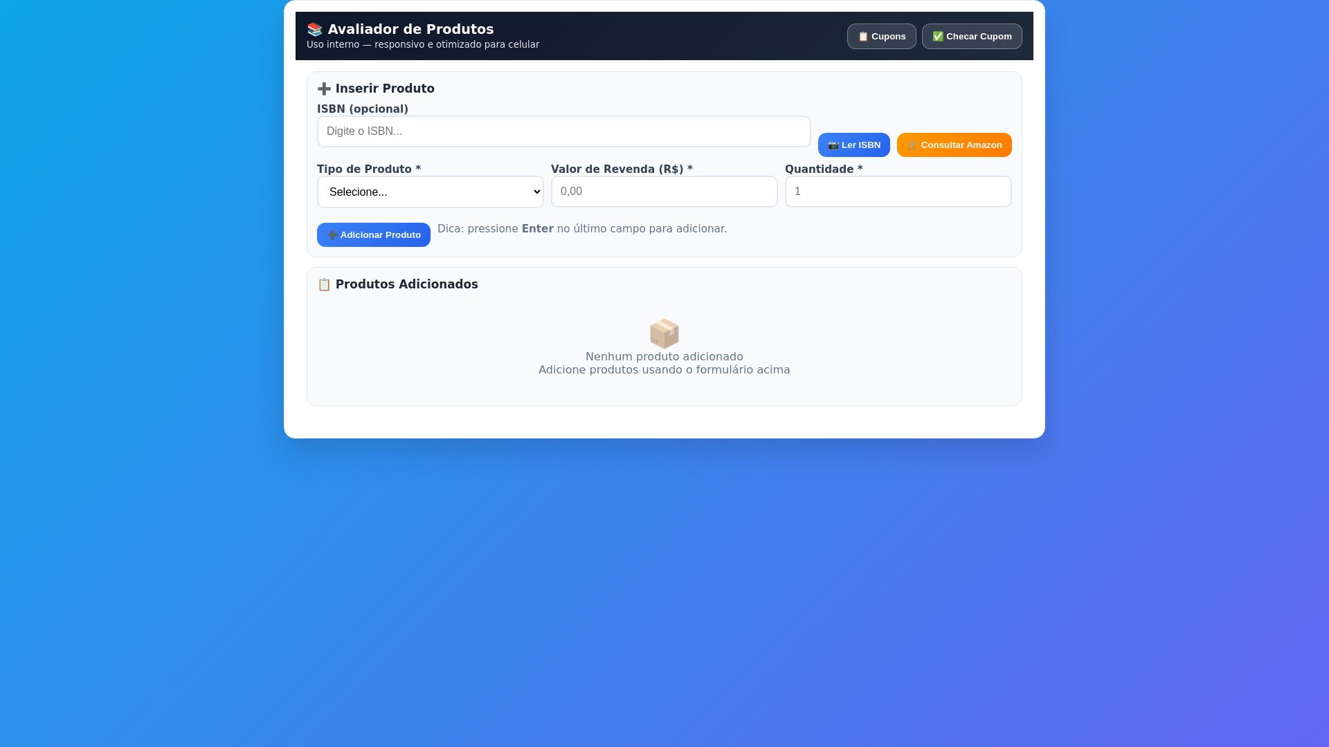 website screenshot of https://avaliadorcontainercultura.pages.dev/