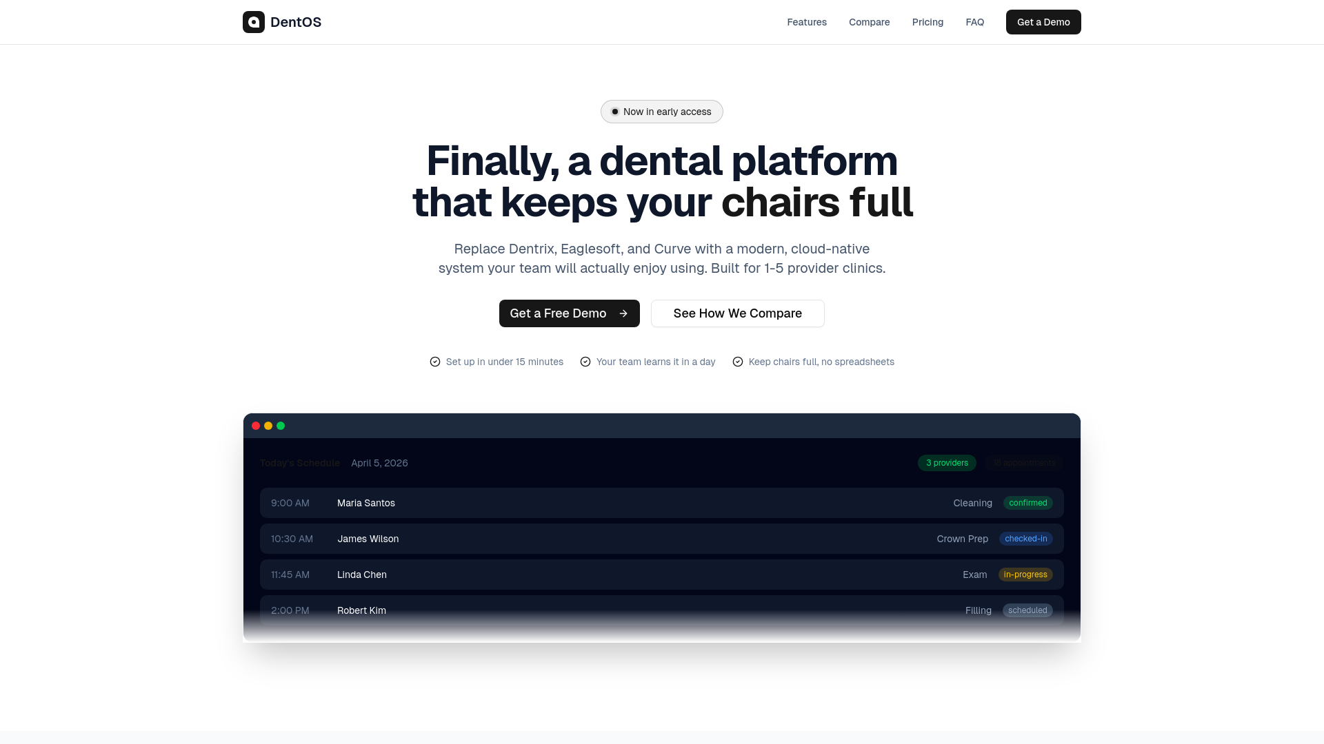 website screenshot of https://dentos-marketing.pages.dev/