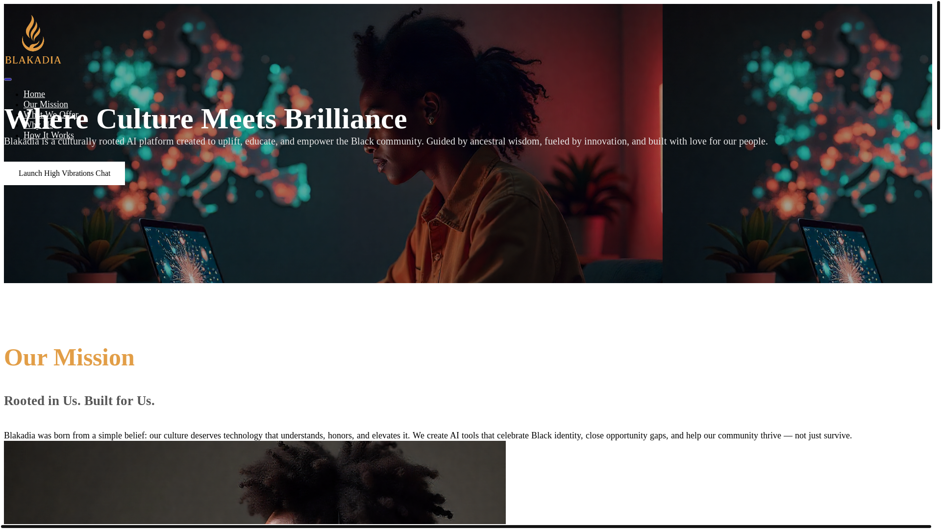 website screenshot of https://blakadia-landing.pages.dev/