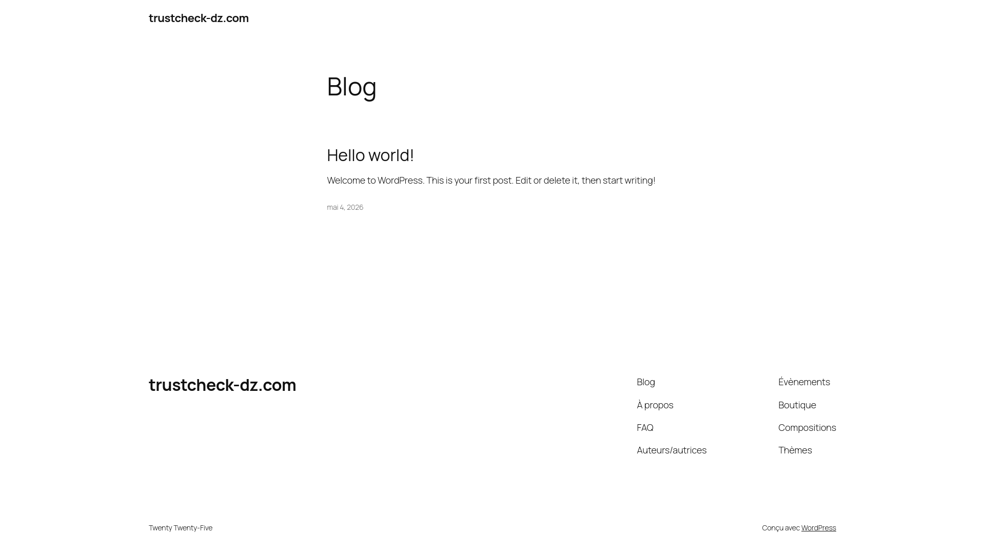 website screenshot of https://trustcheck-dz.com/