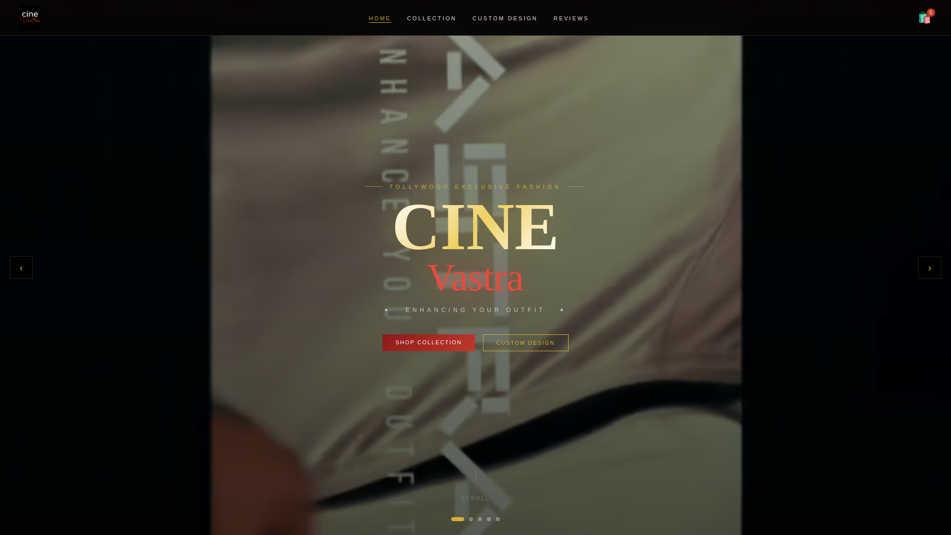 website screenshot of https://cinevastra.com