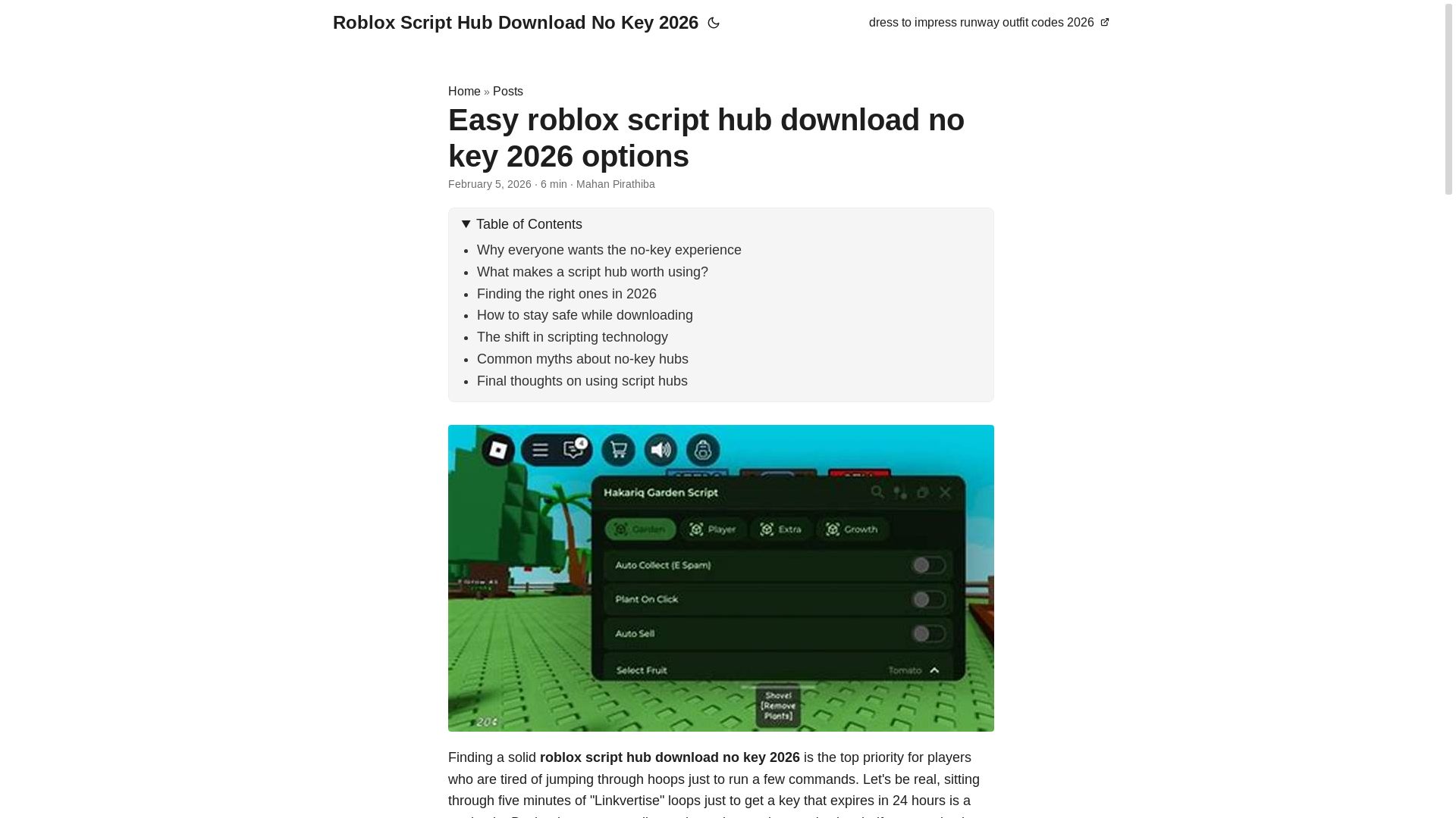 website screenshot of https://roblox-script-hub-download-no-key-2026.pages.dev/