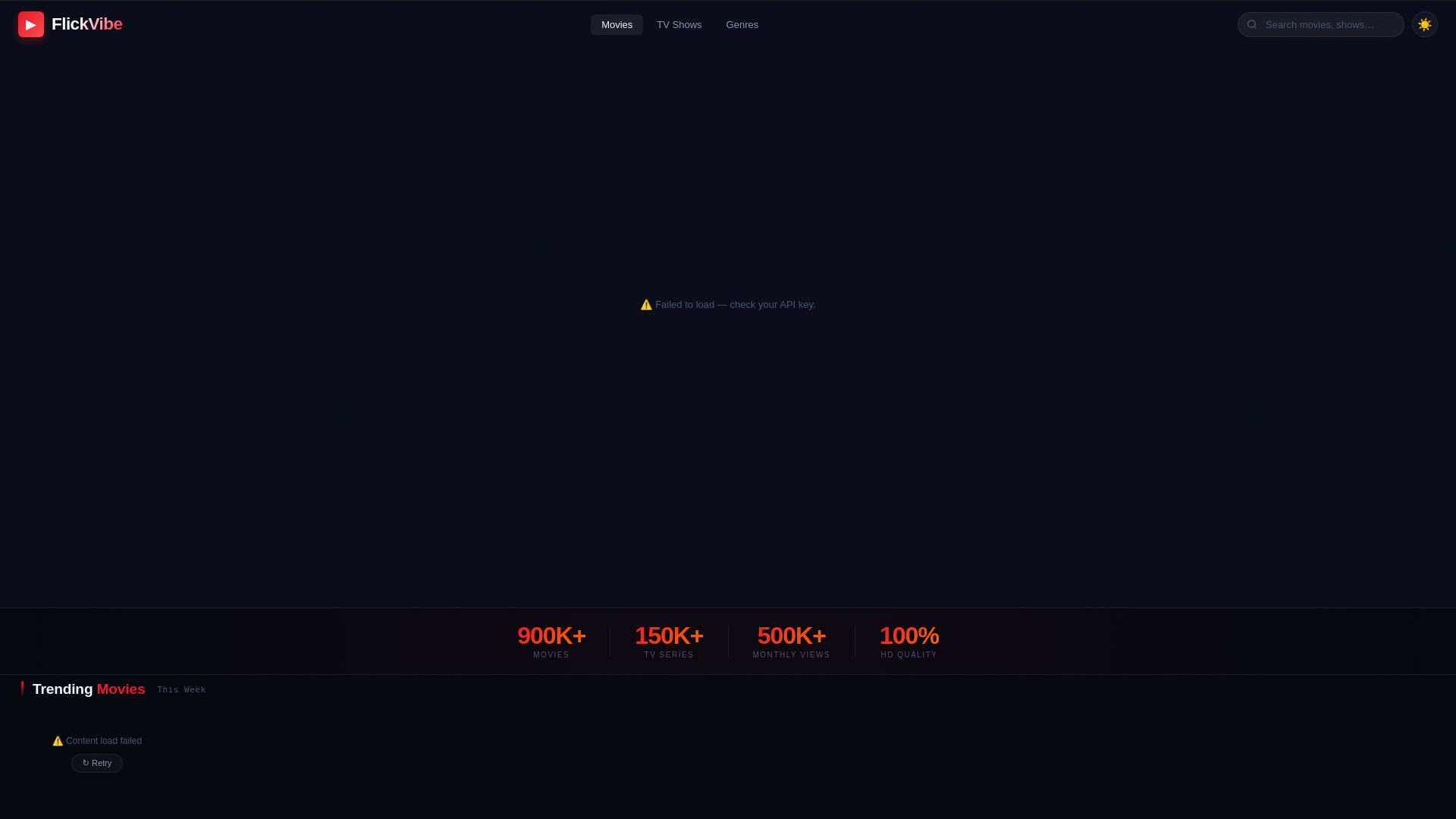 website screenshot of https://flickvibe.pages.dev/