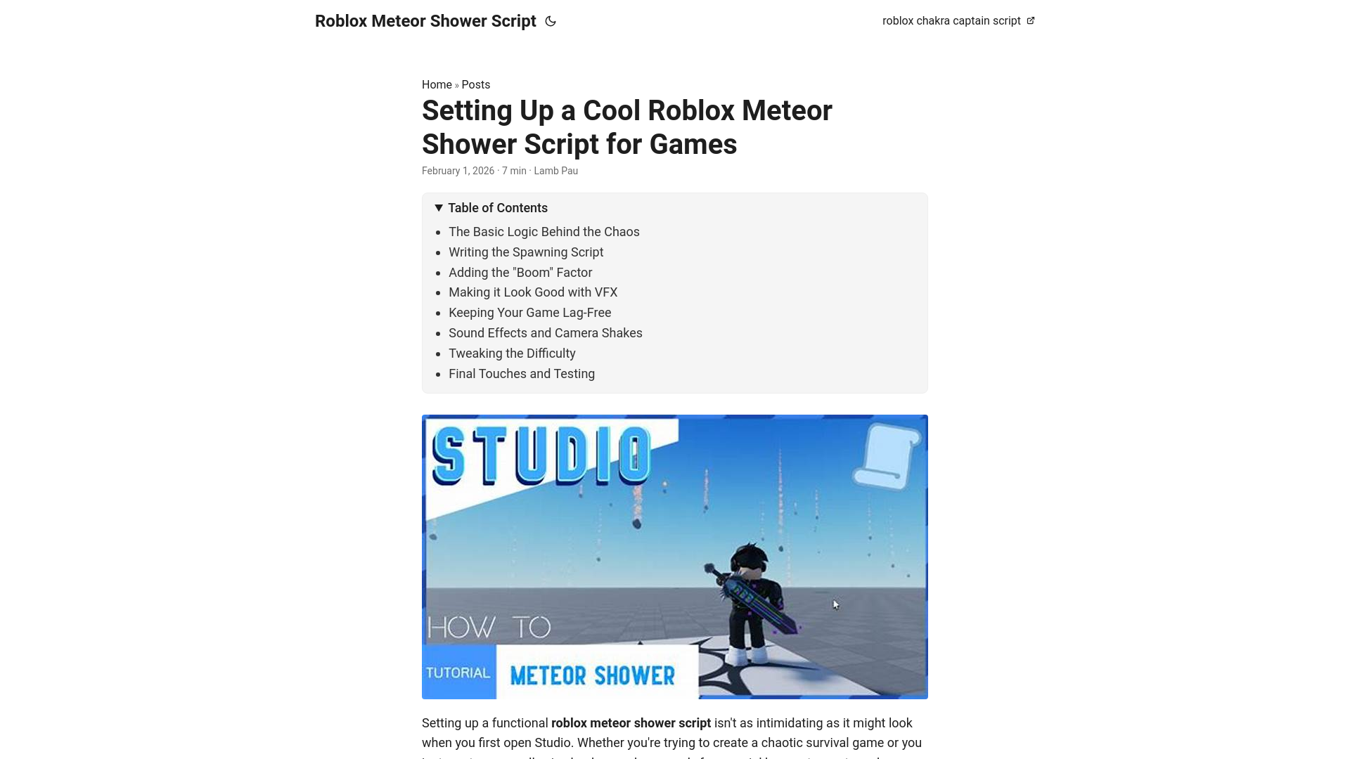 website screenshot of https://roblox-meteor-shower-script.pages.dev/