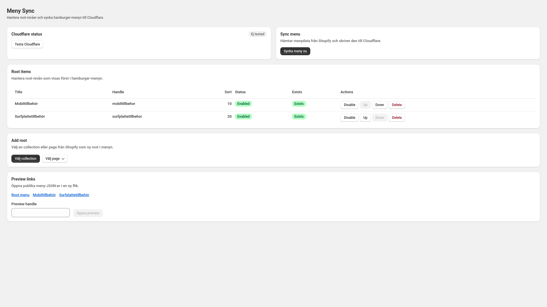 website screenshot of https://skalhuset-menu-sync-58j.pages.dev/
