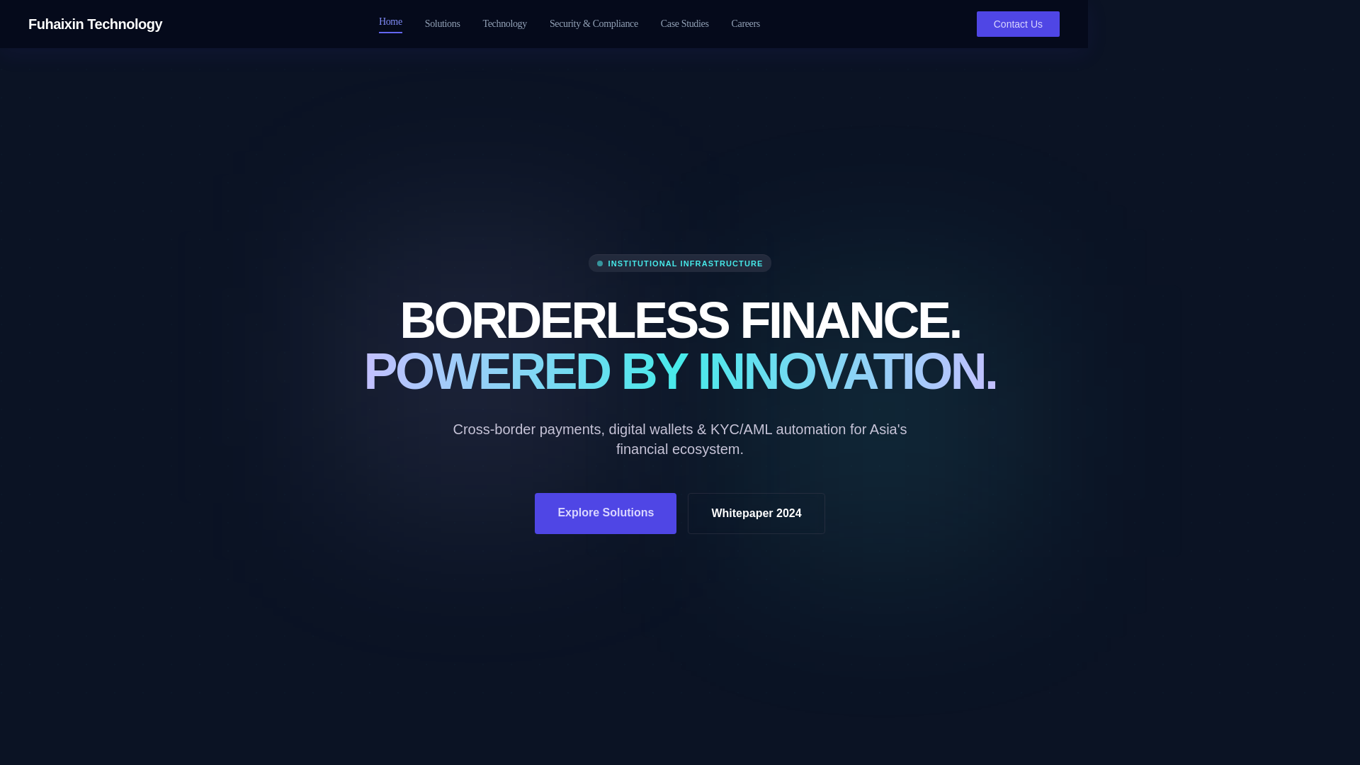 website screenshot of https://fuhaixintech.com