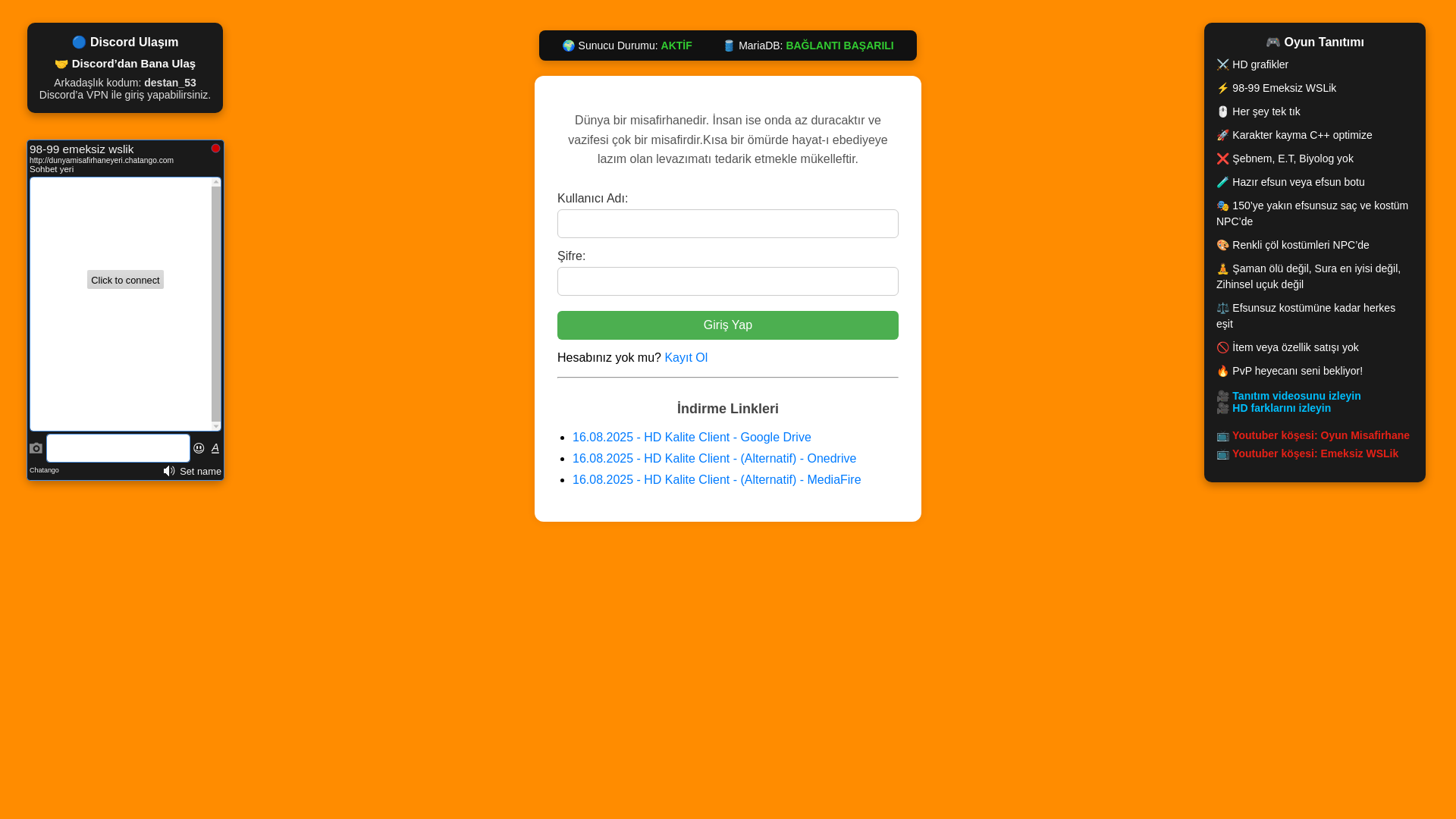website screenshot of https://dunyamisafirhane.com.tr/