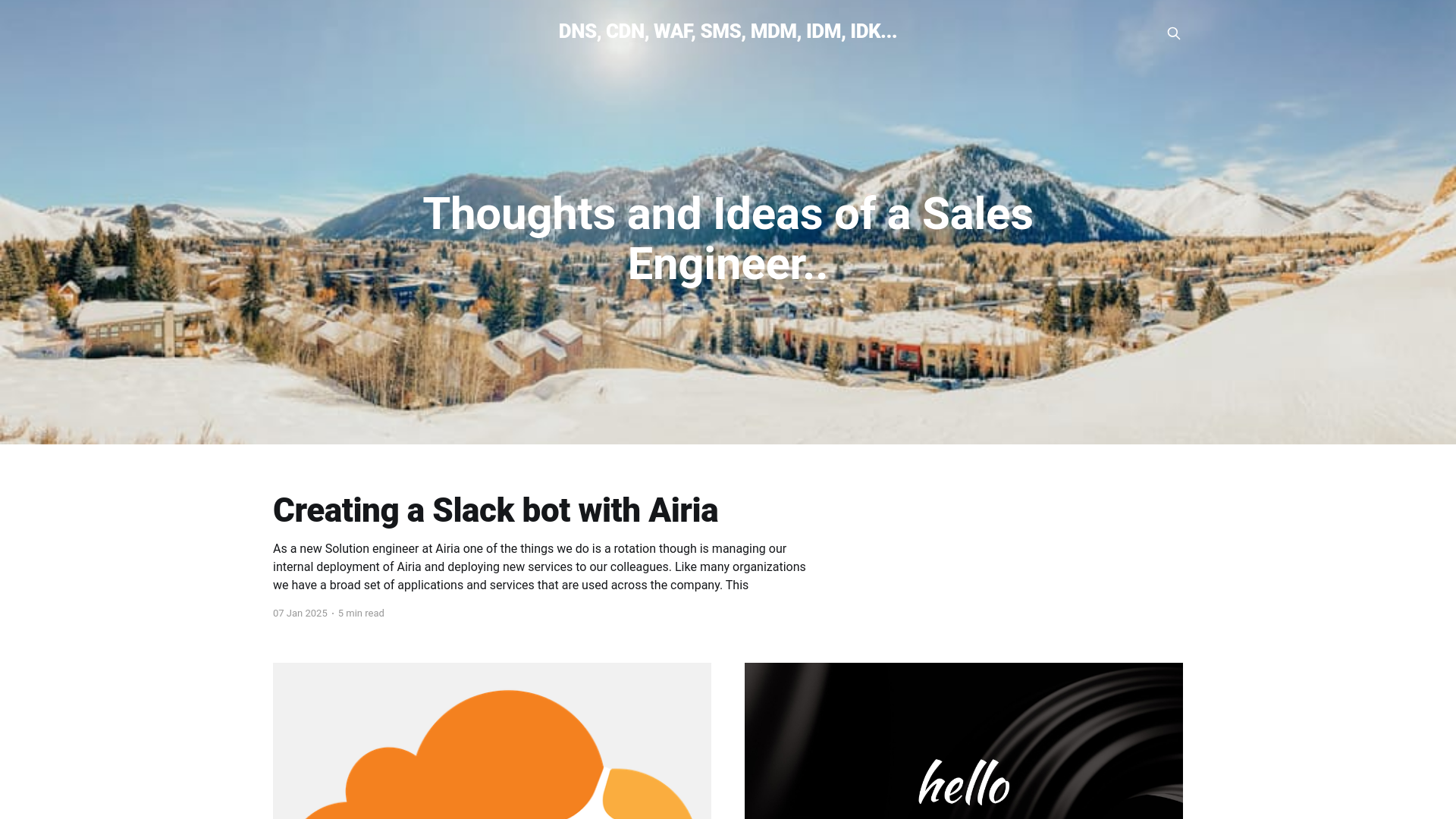 website screenshot of https://davidpacold-dev-blog.pages.dev/