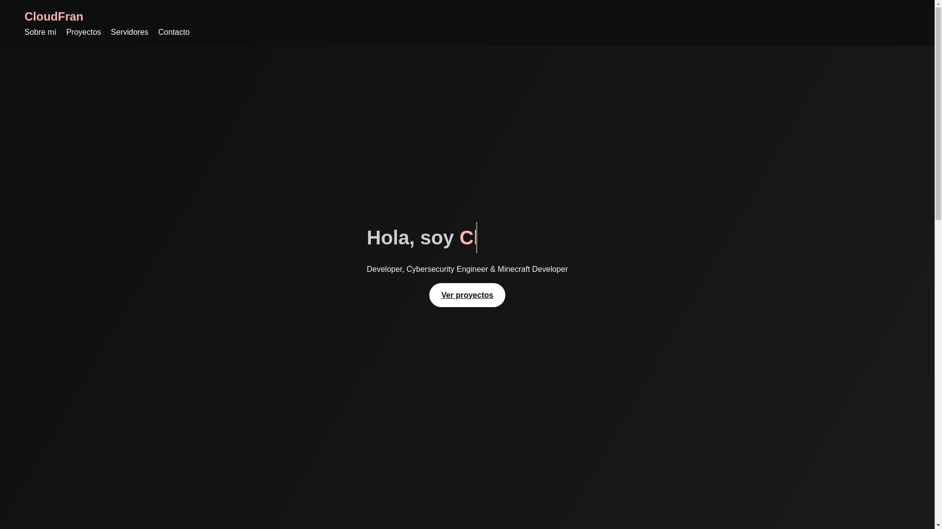 website screenshot of https://cloudfran.dev/
