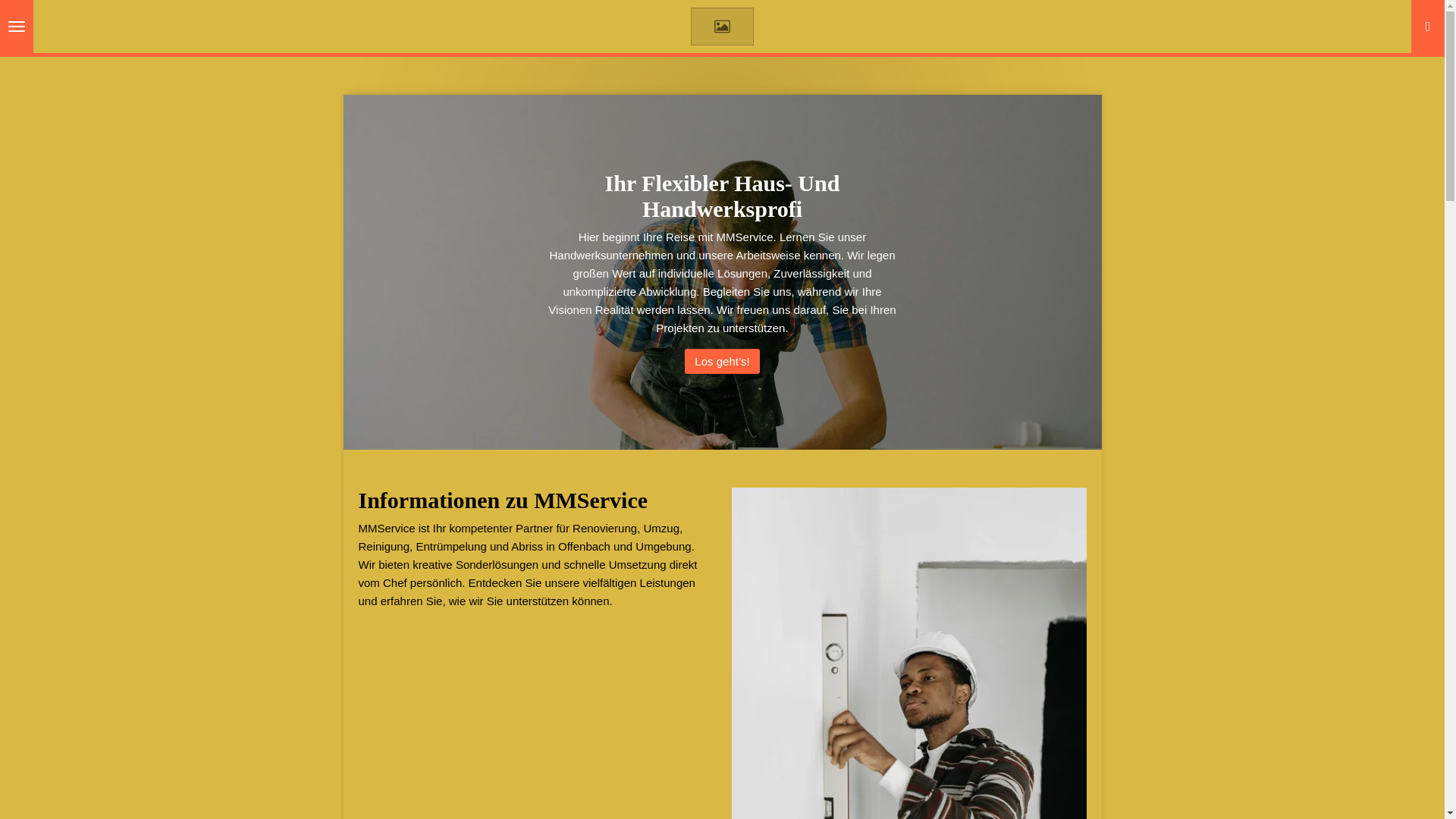 website screenshot of https://mmservicefrankfurt.de/