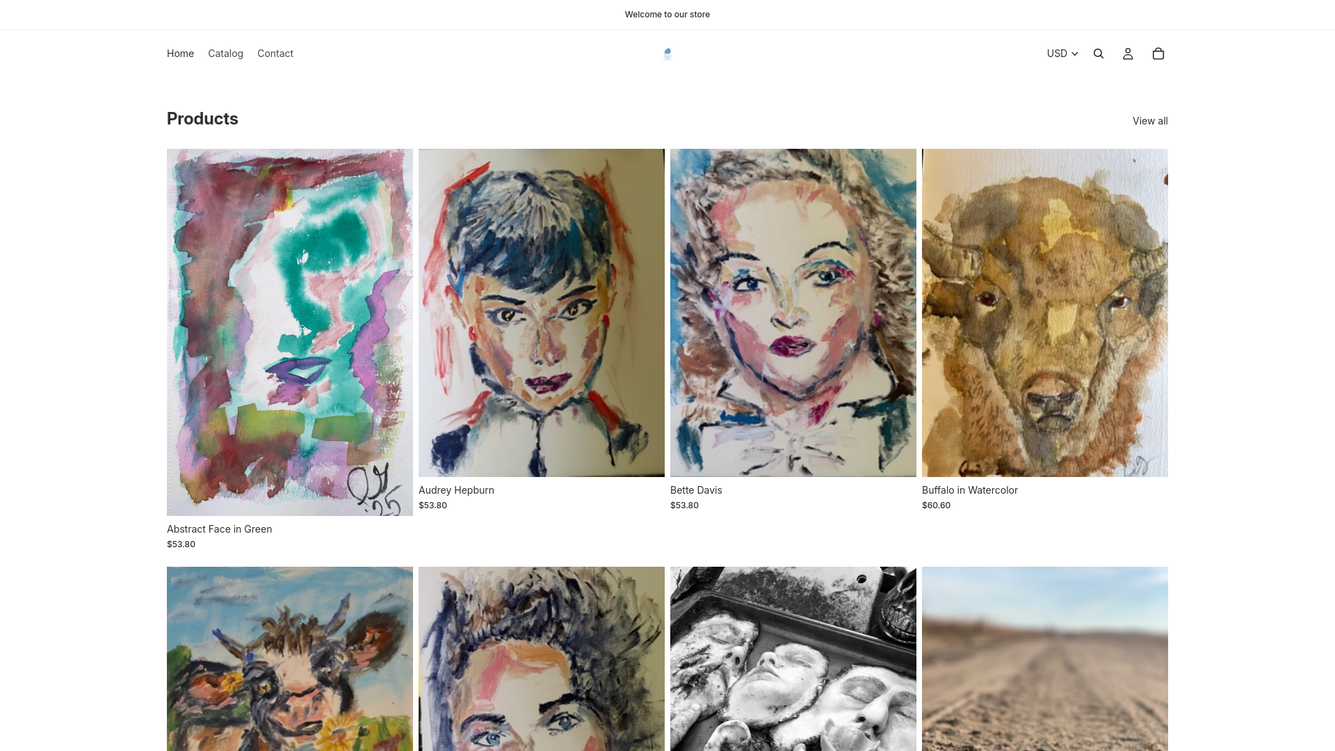 website screenshot of https://dennisgracestudios.com/