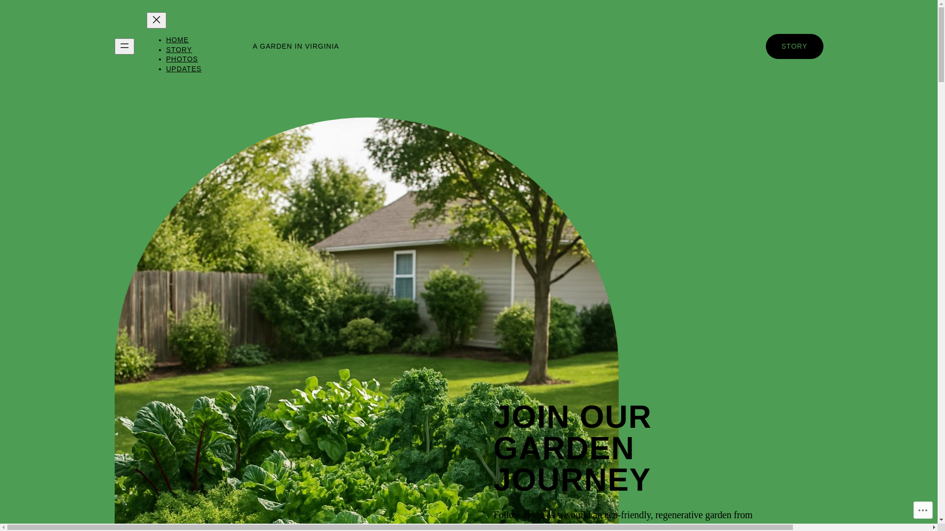 website screenshot of https://agardeninvirginia.blog/