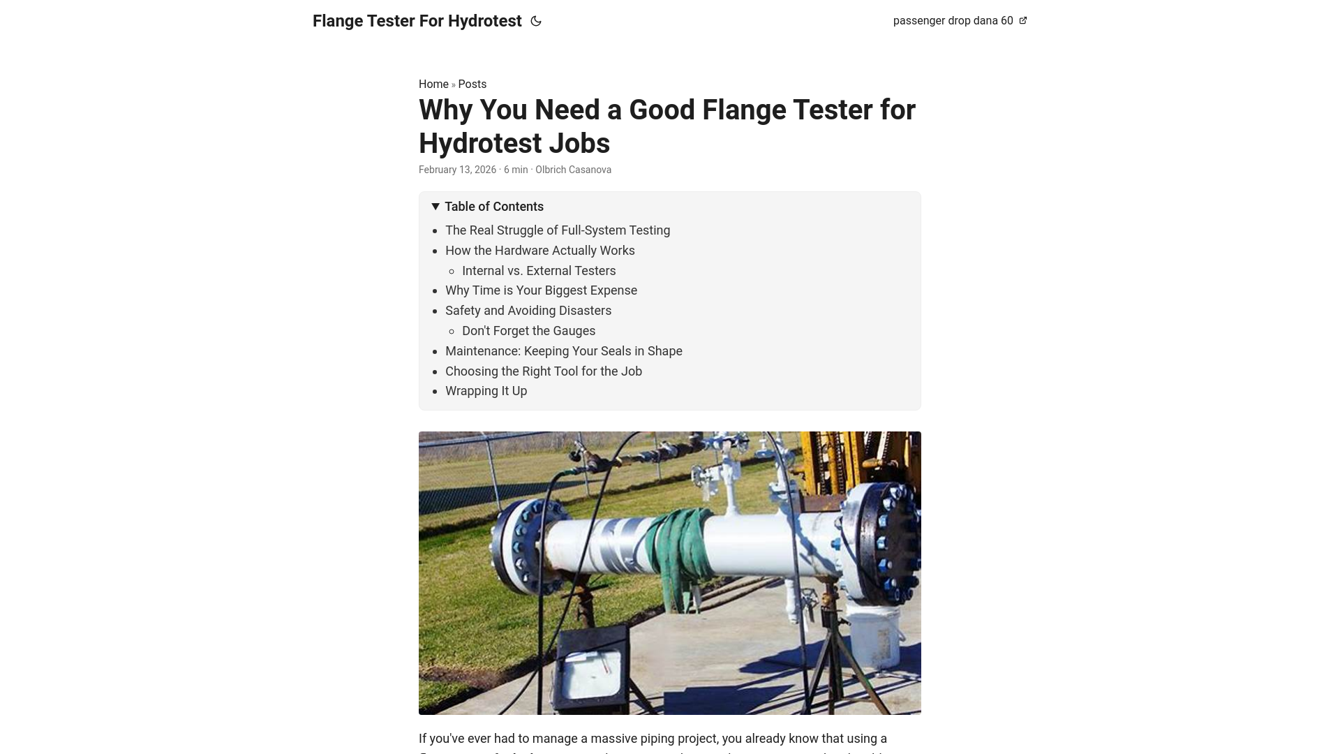 website screenshot of https://flange-tester-for-hydrotest.pages.dev/