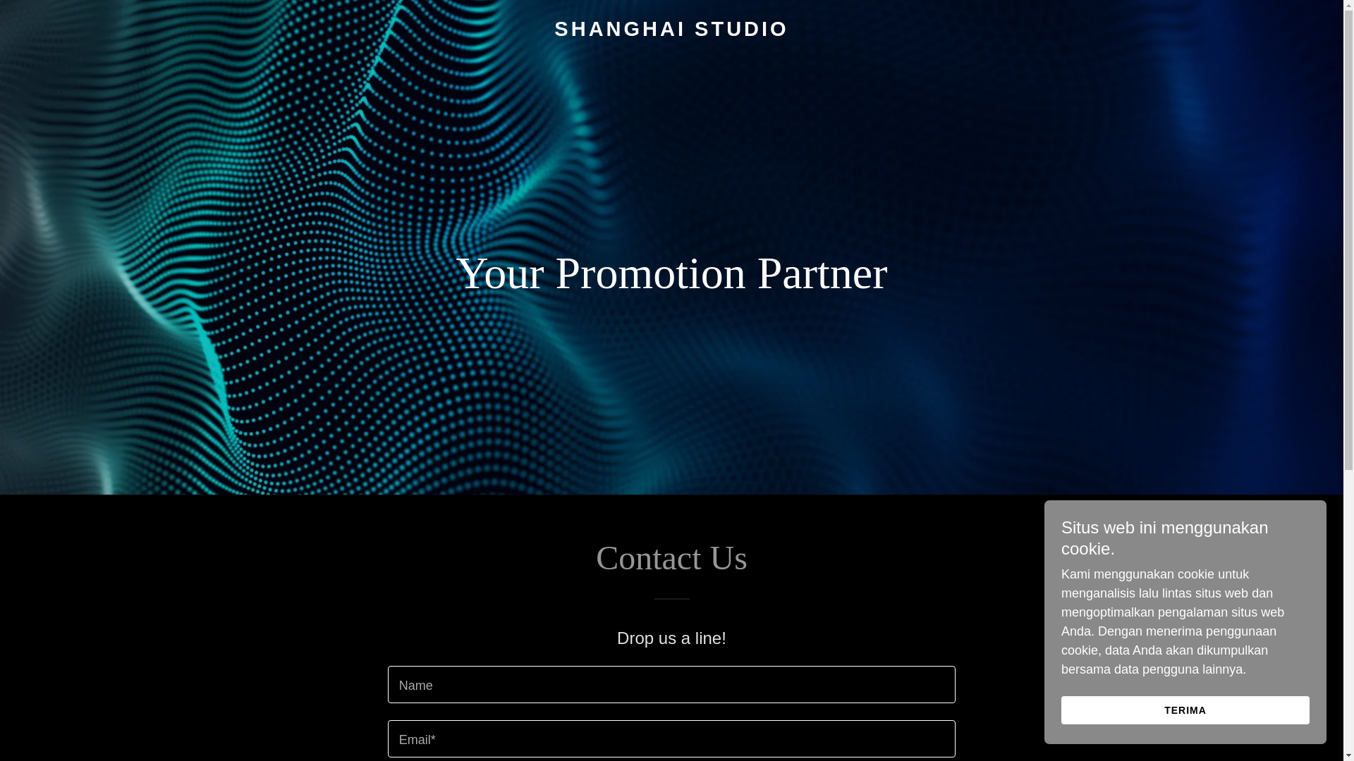 website screenshot of https://shanghaistudio.id/