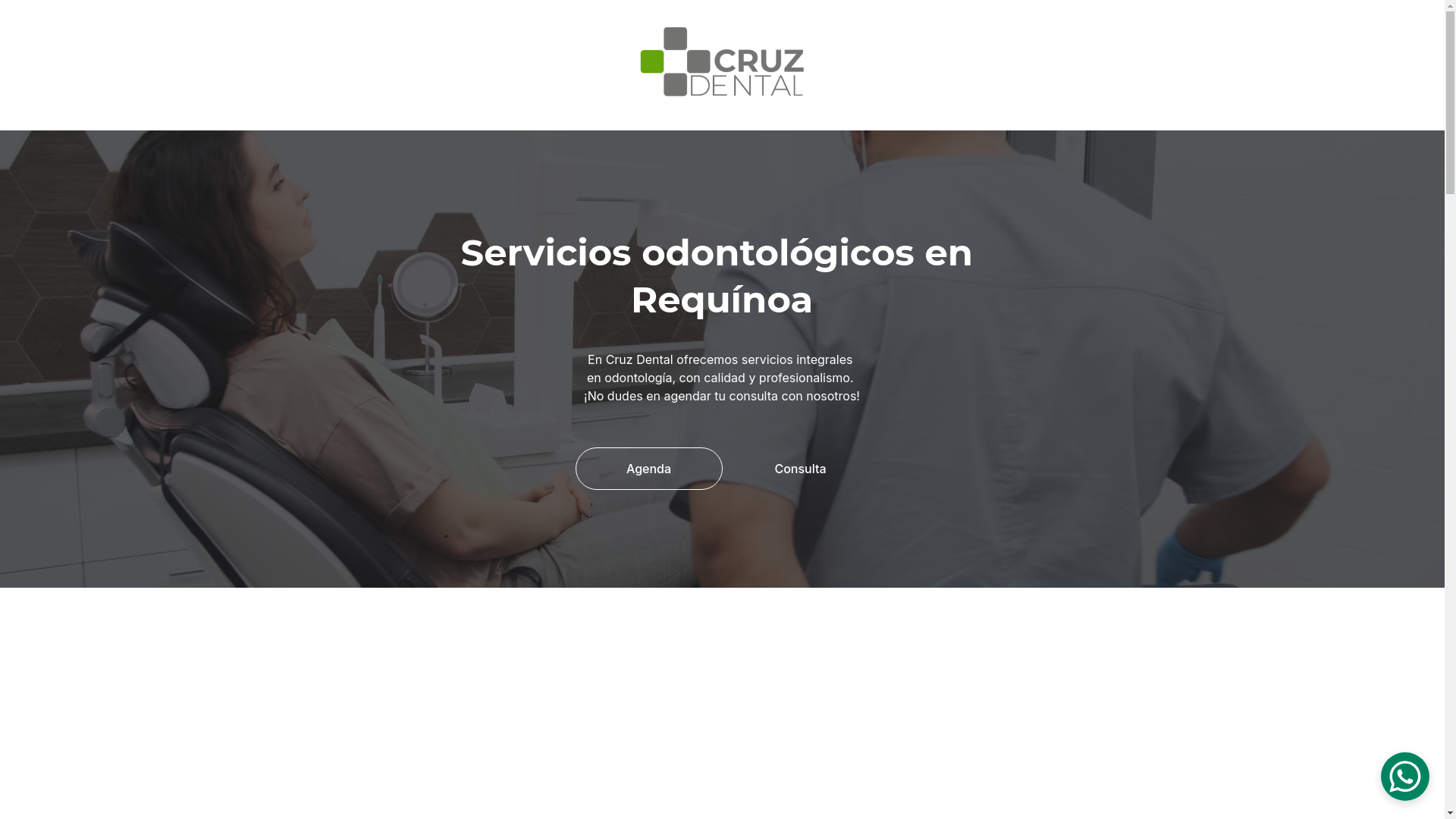 website screenshot of https://cruzdentalrequinoa.cl/