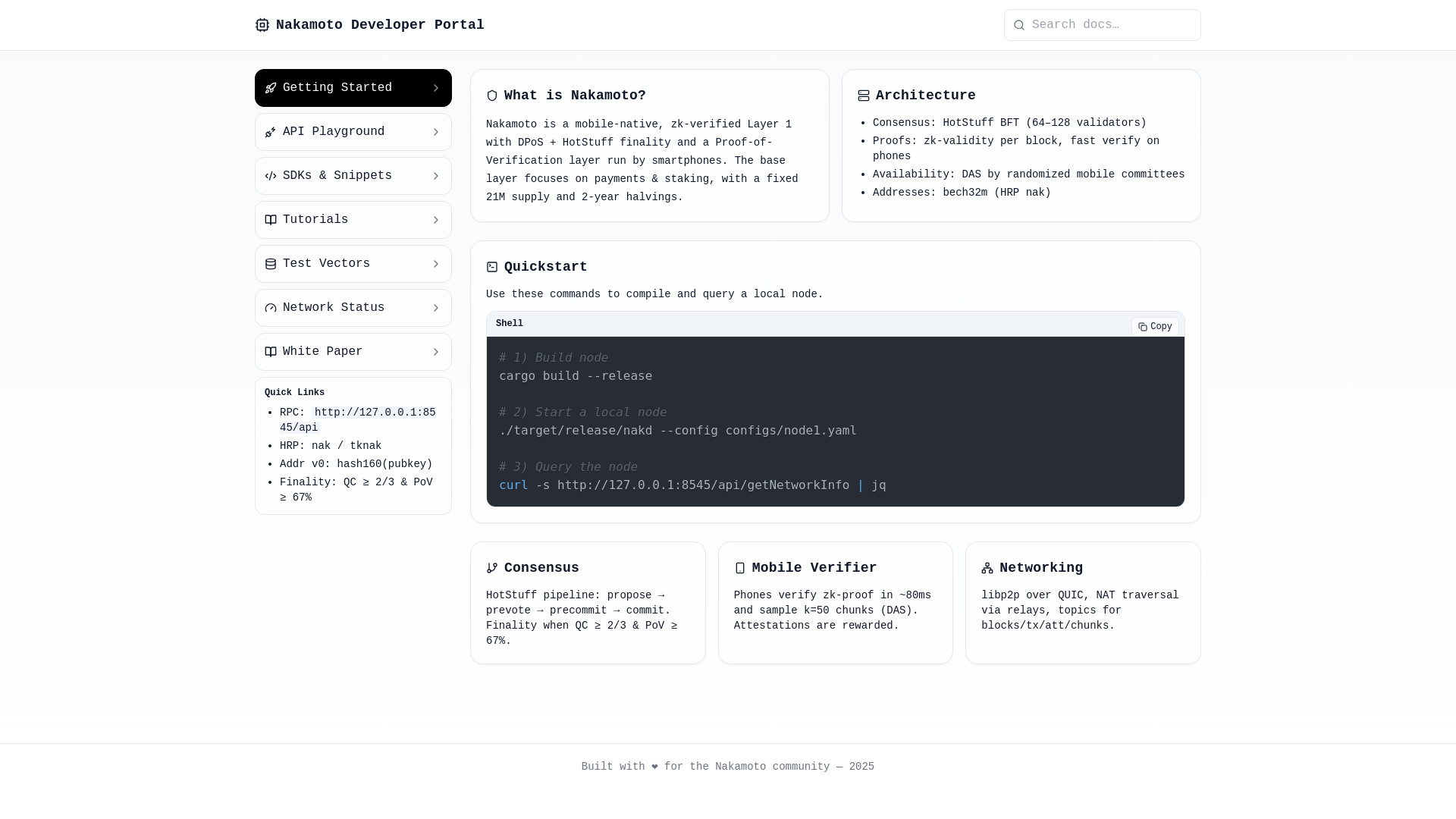 website screenshot of https://nakamoto.pages.dev/