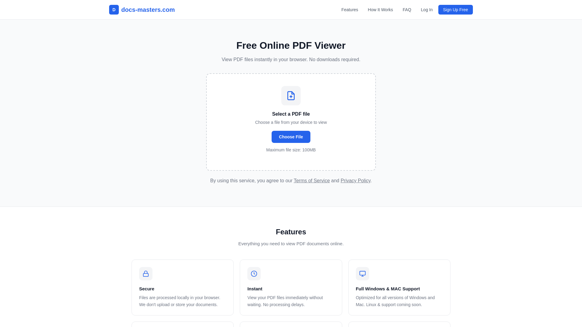 website screenshot of https://docs-masters.com