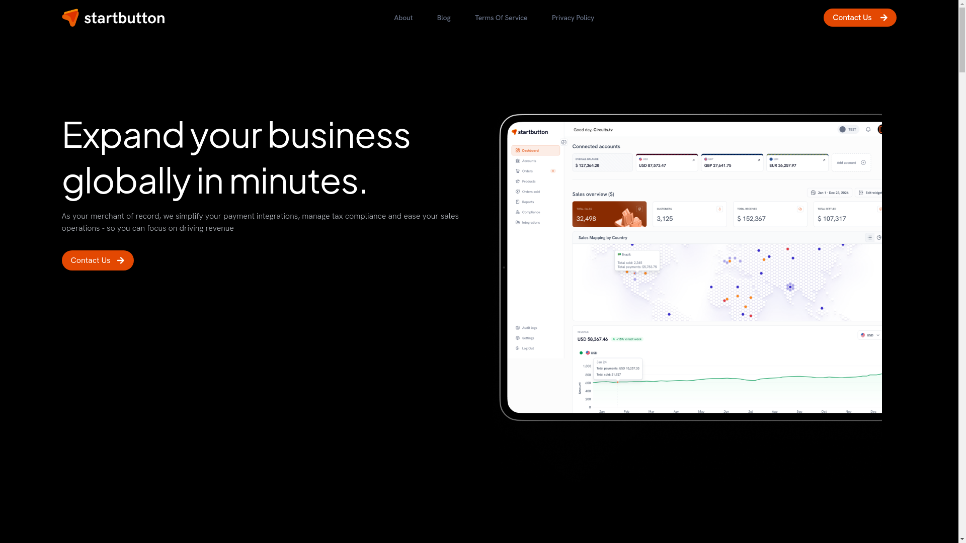 website screenshot of https://startbutton.com/