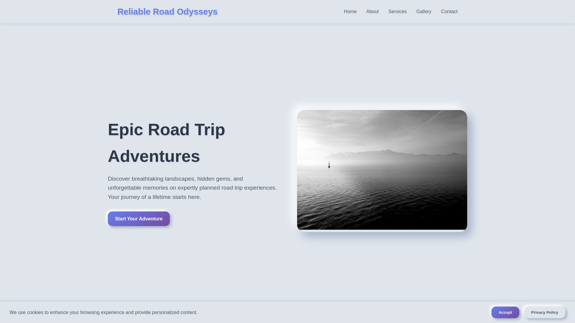 website screenshot of https://reliableroadodysseys.shop/