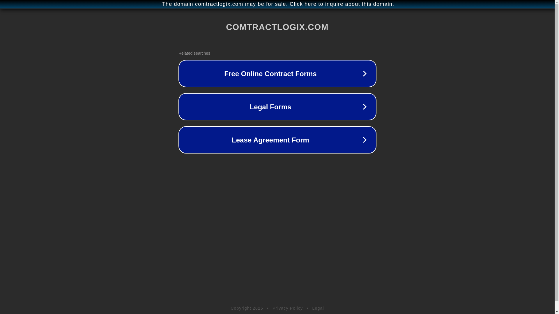 website screenshot of https://comtractlogix.com/