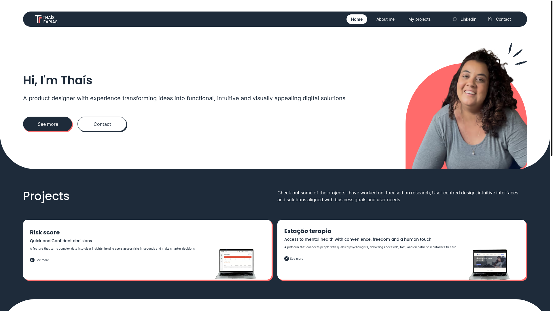 website screenshot of https://thaisfariaspd.com.br/