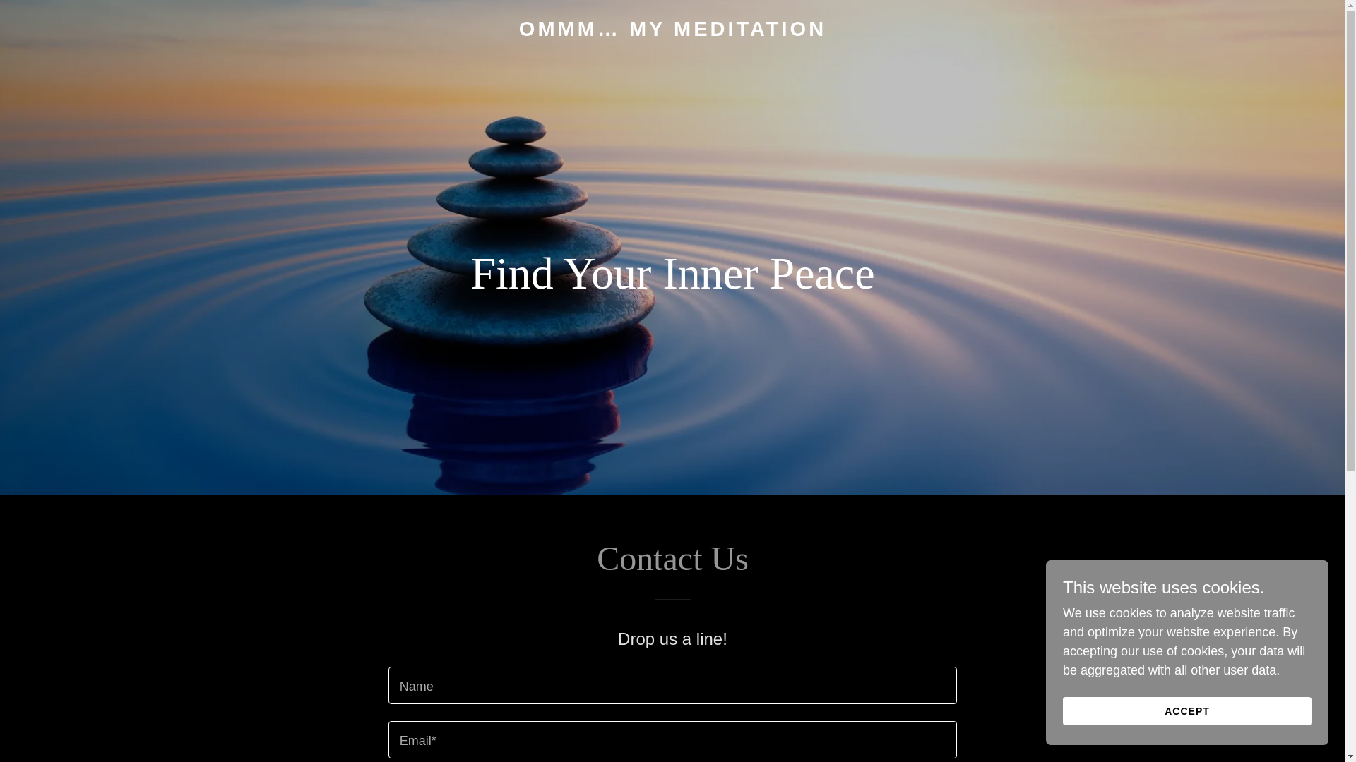 website screenshot of https://ommmmymeditation.com/