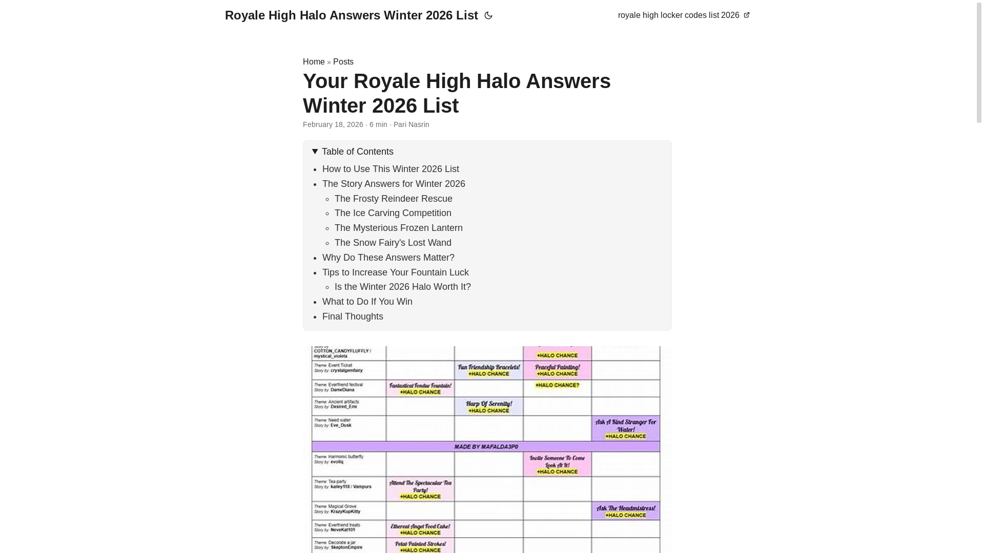 website screenshot of https://royale-high-halo-answers-winter-2026-list.pages.dev/