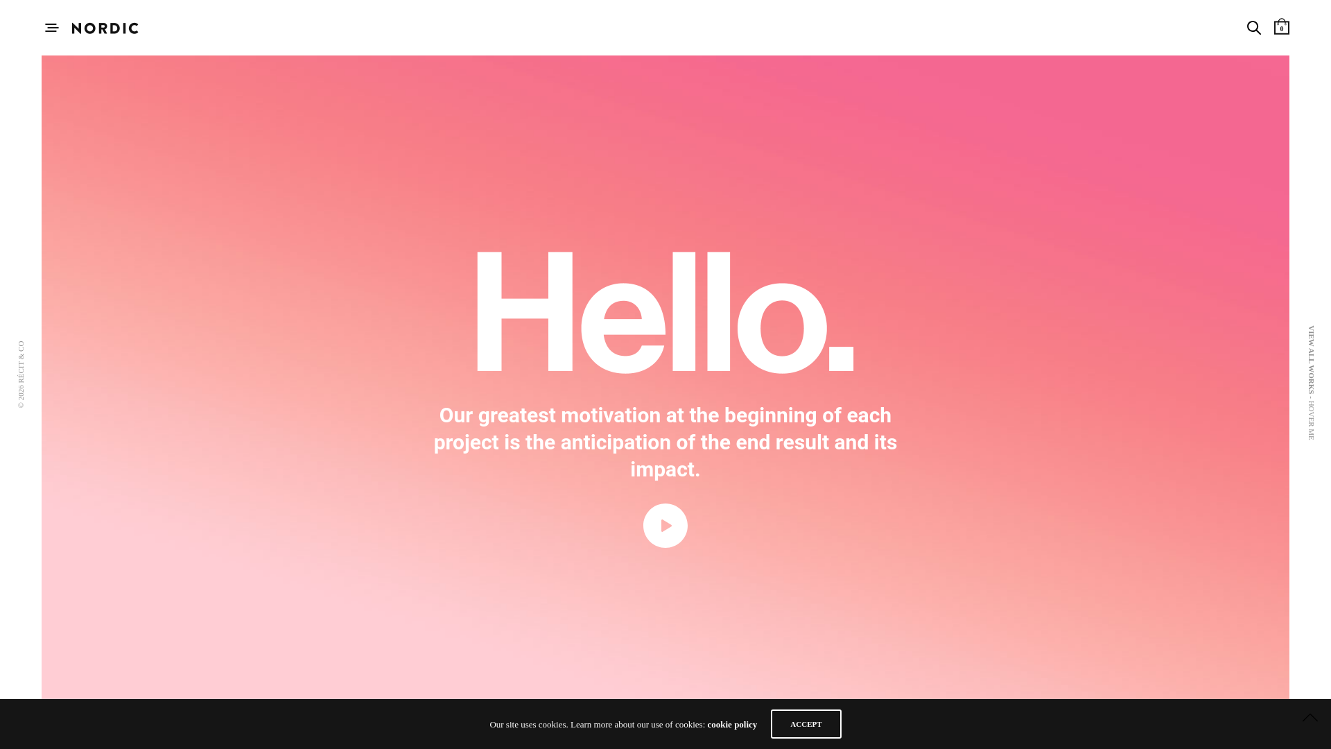 website screenshot of https://recitandco.com/