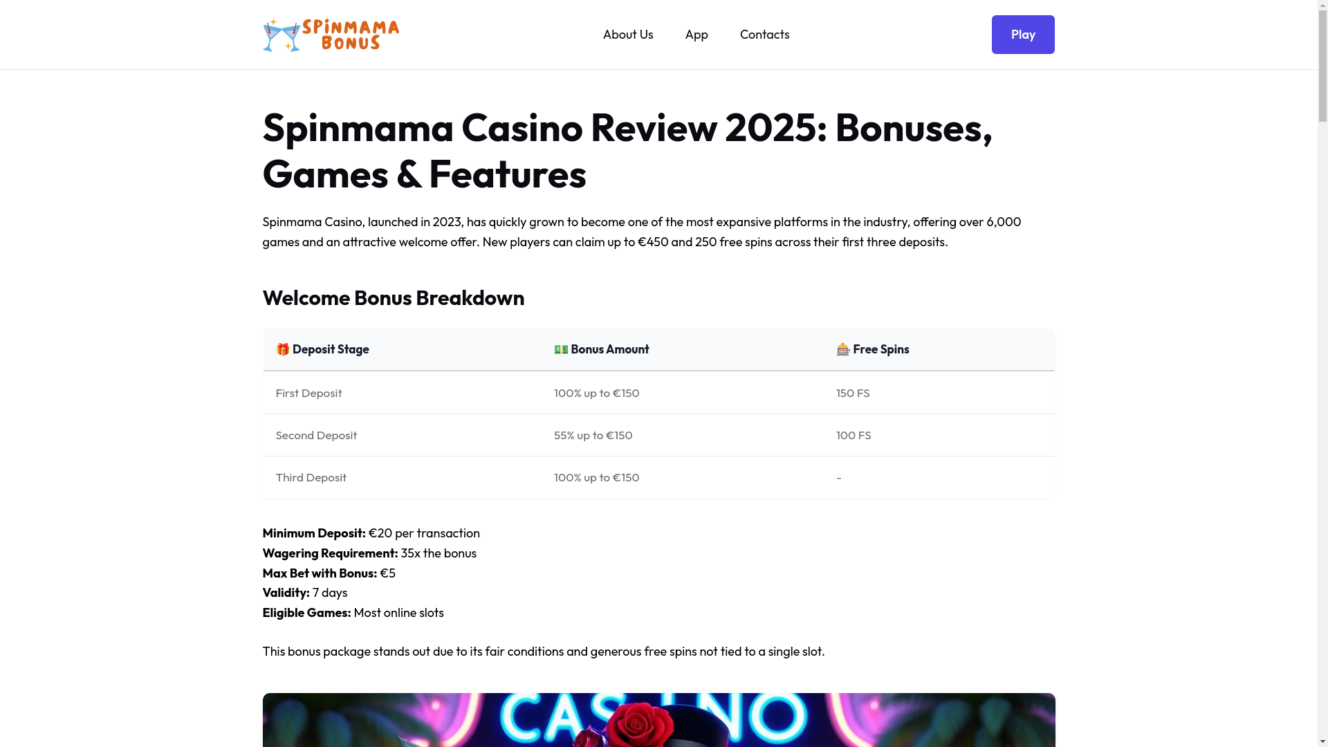 website screenshot of https://spinmamabonus-com.pages.dev/