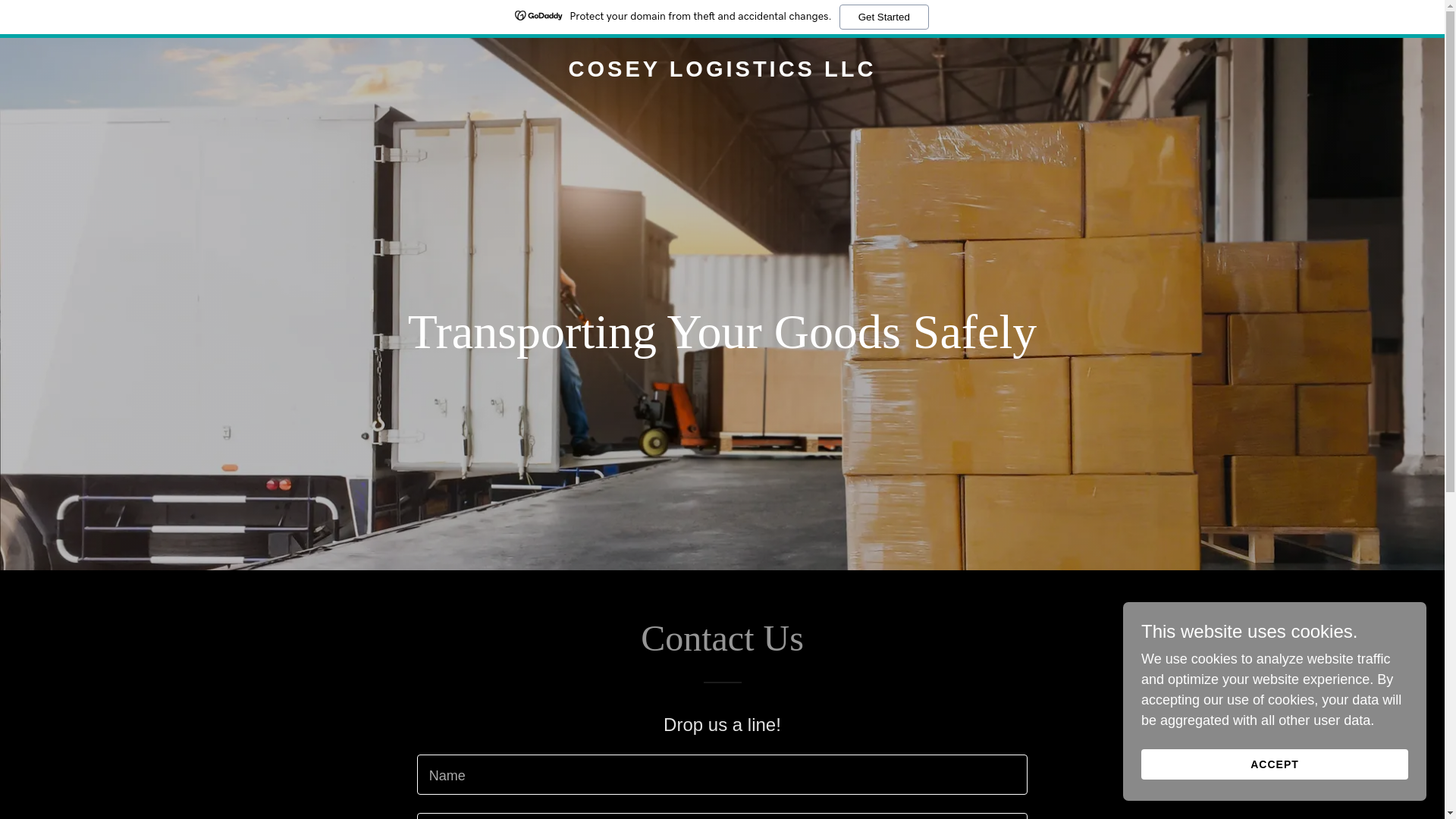 website screenshot of https://coseylogistics.com/
