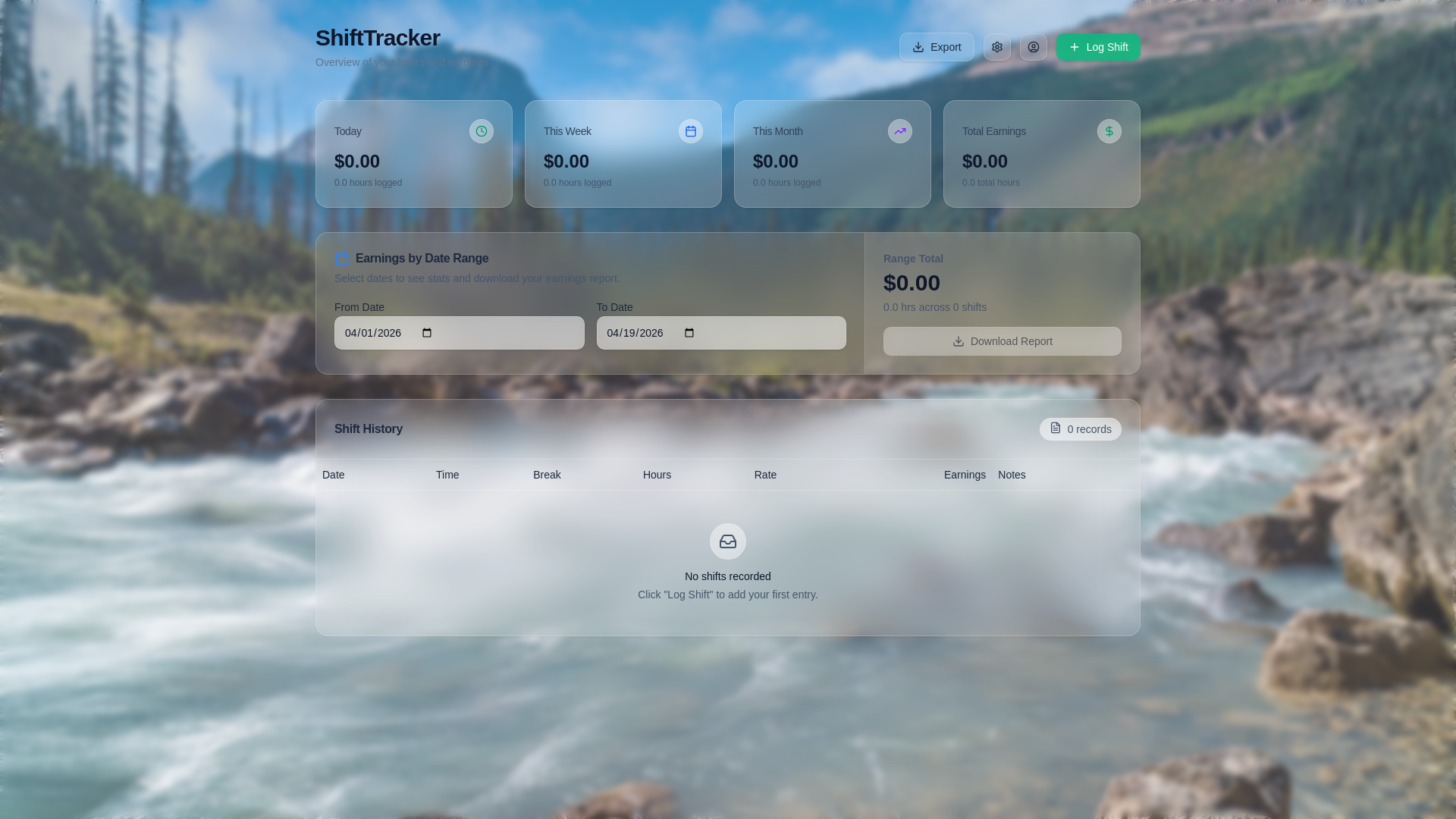 website screenshot of https://shiftreportpro.com/
