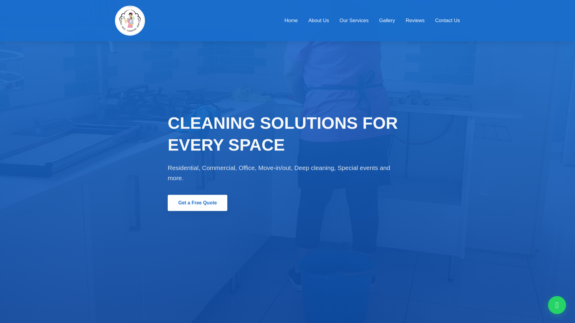 website screenshot of https://mzansikasicleaningservice.co.za/