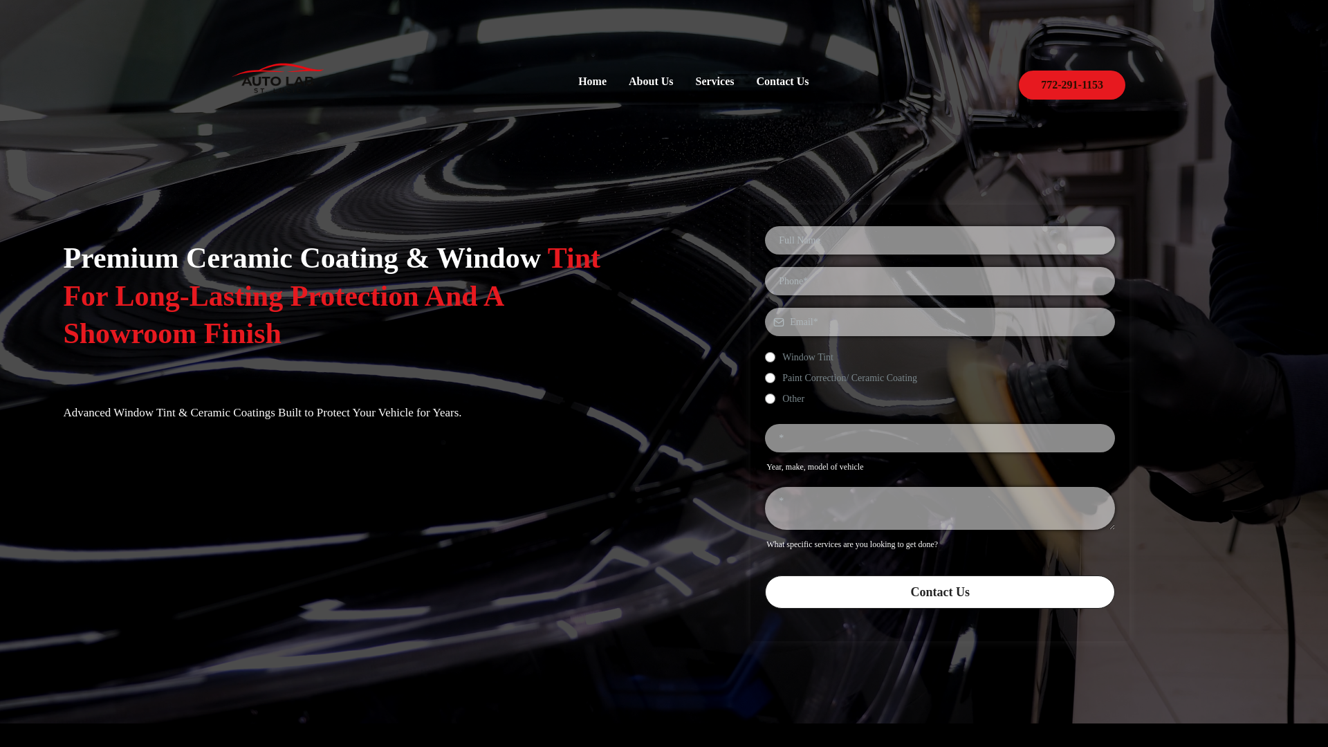 website screenshot of https://autolabstlucie.com/