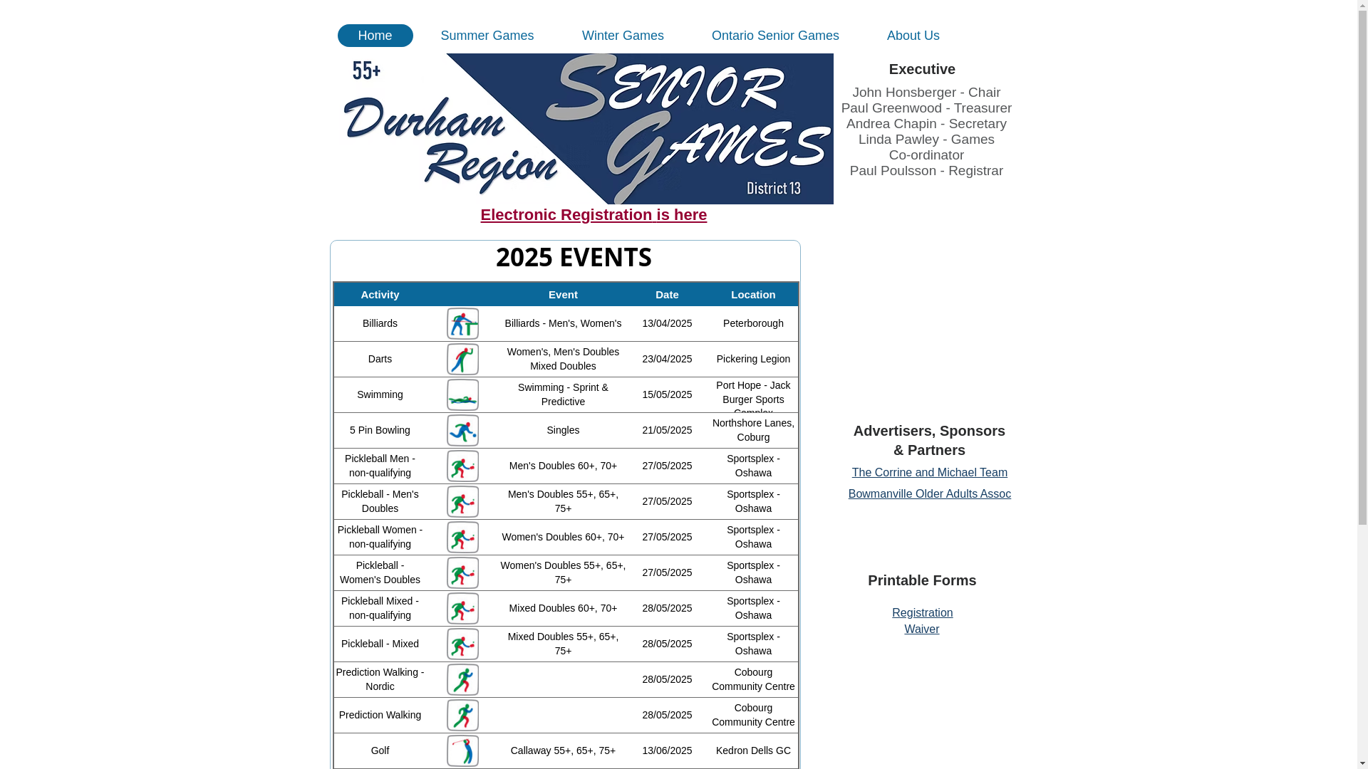 website screenshot of https://durhamseniorgames.com/