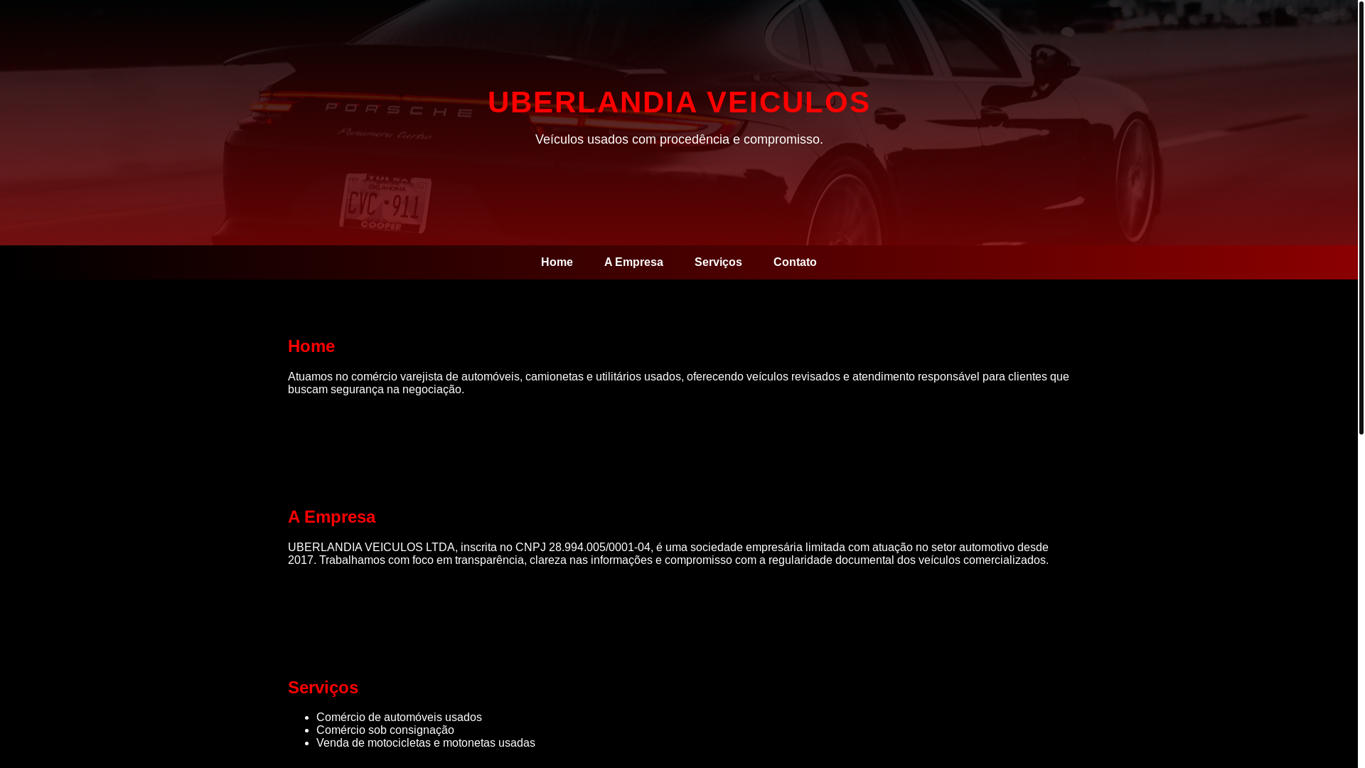 website screenshot of https://uberlandiaveiculos.pages.dev/