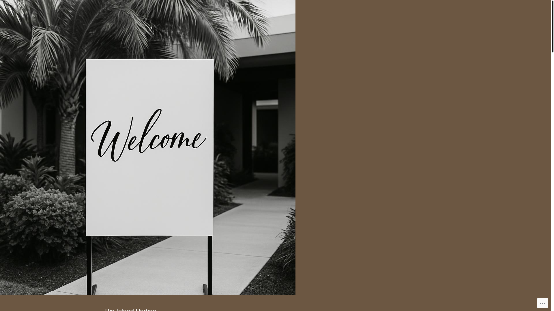 website screenshot of https://bigislandparties.com/
