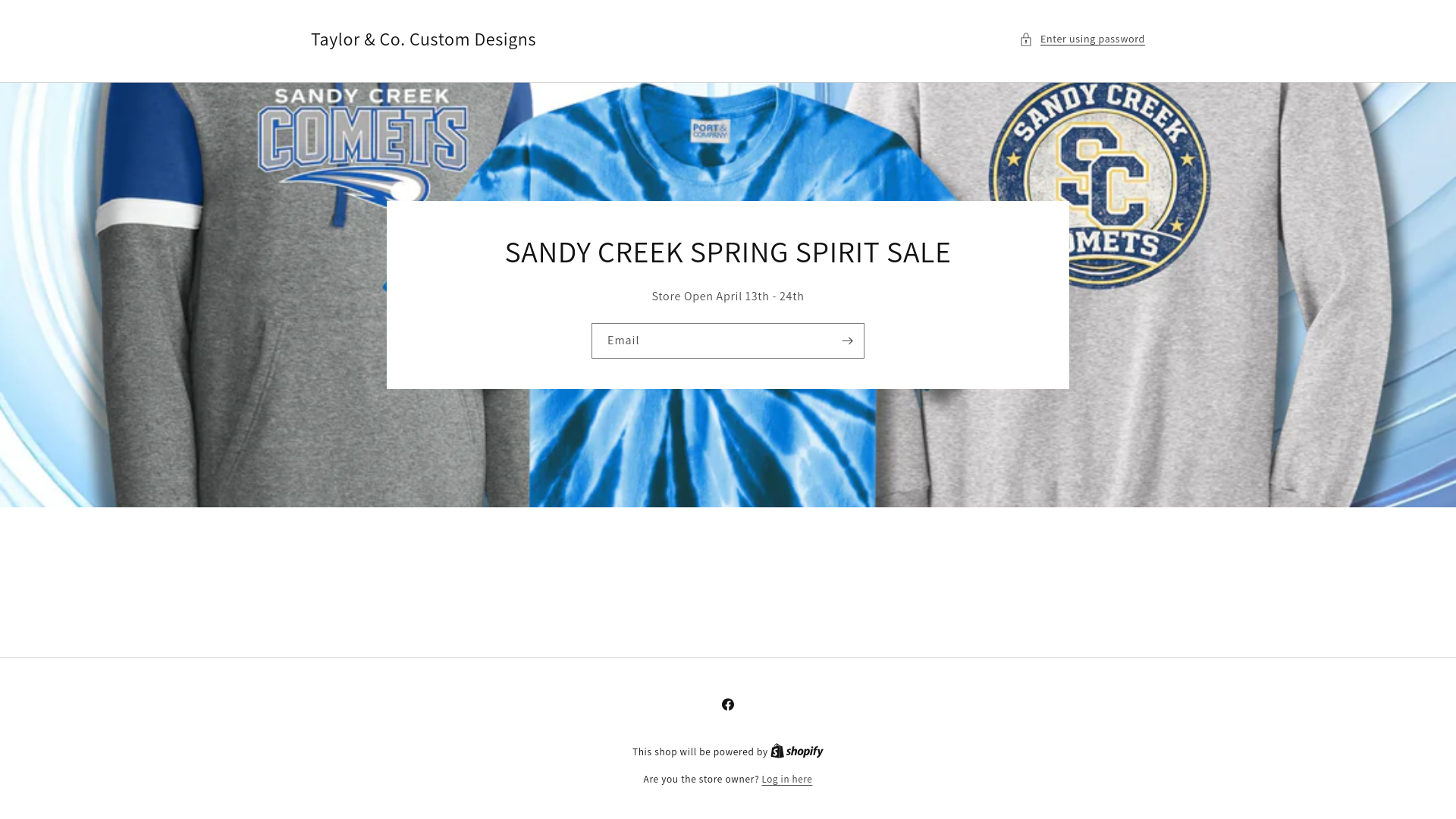 website screenshot of https://taylorcocustomdesigns.com