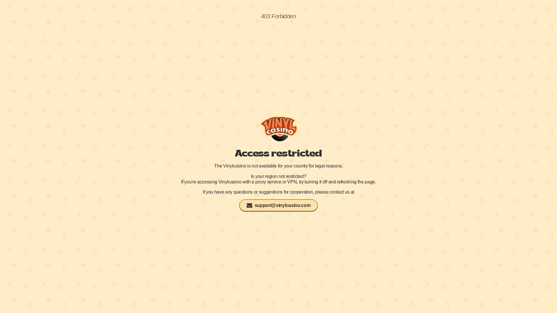 website screenshot of https://vinylcasino-8791.com/