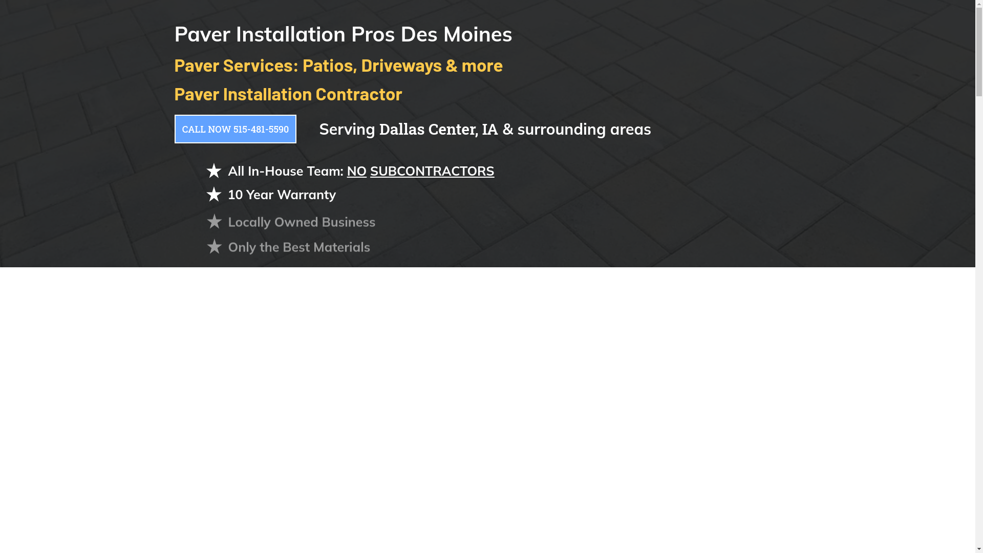 website screenshot of https://paverinstallationprosdesmoinesia.com/