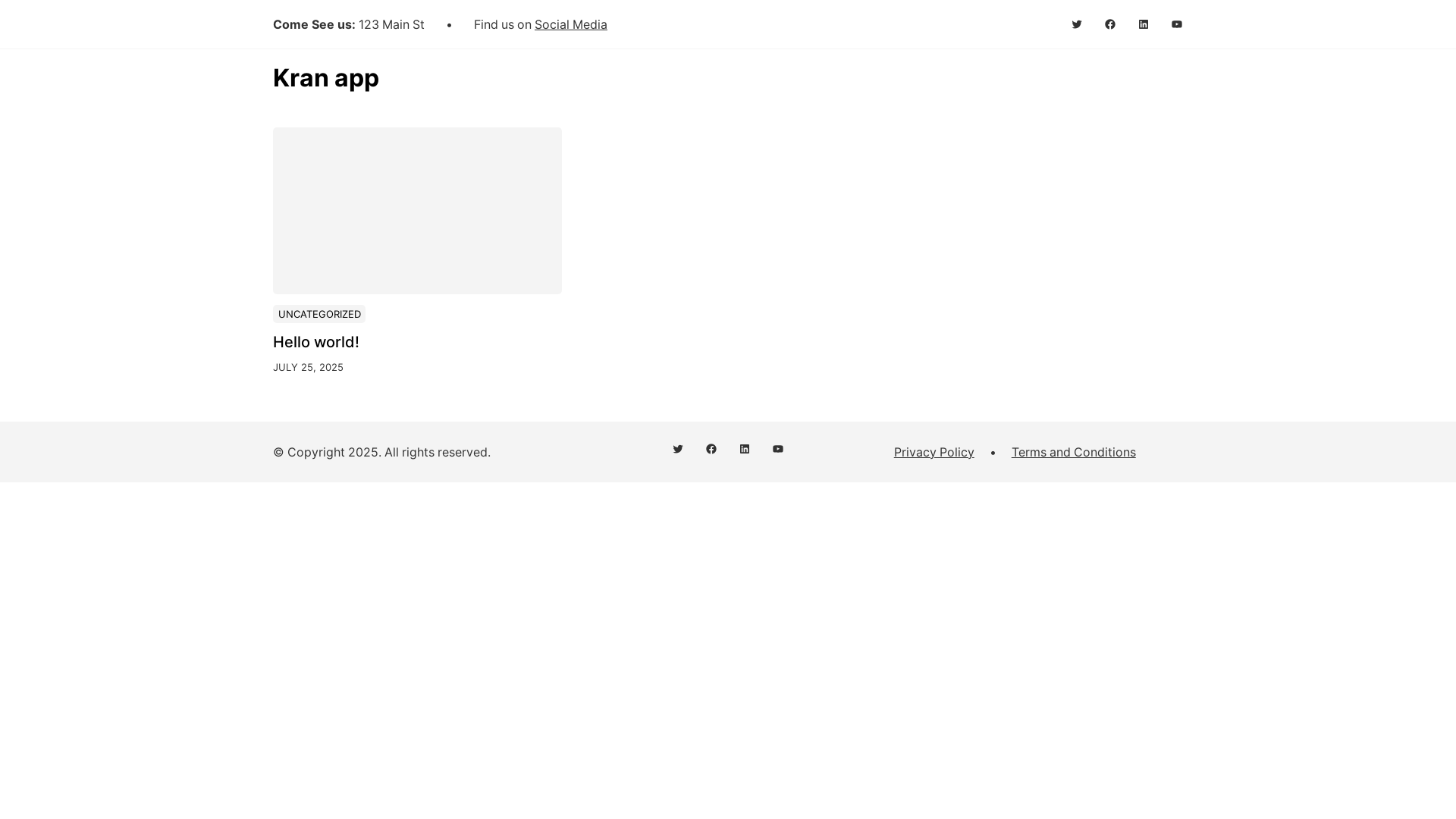 website screenshot of https://kran-app.com/