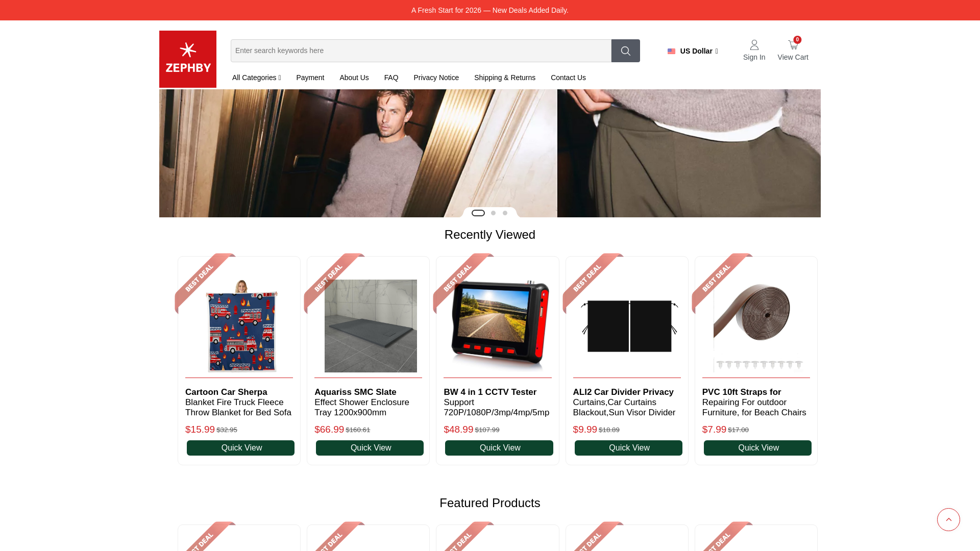 website screenshot of https://store.zephyrby.com/