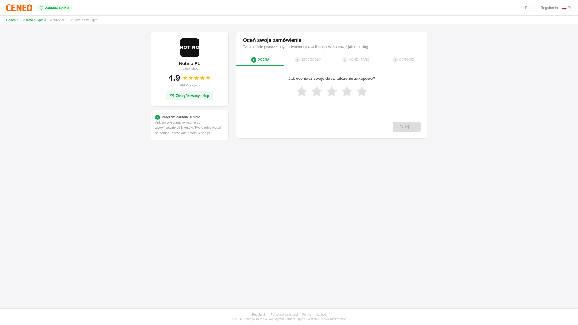 website screenshot of https://notinoreview-pl.pages.dev/
