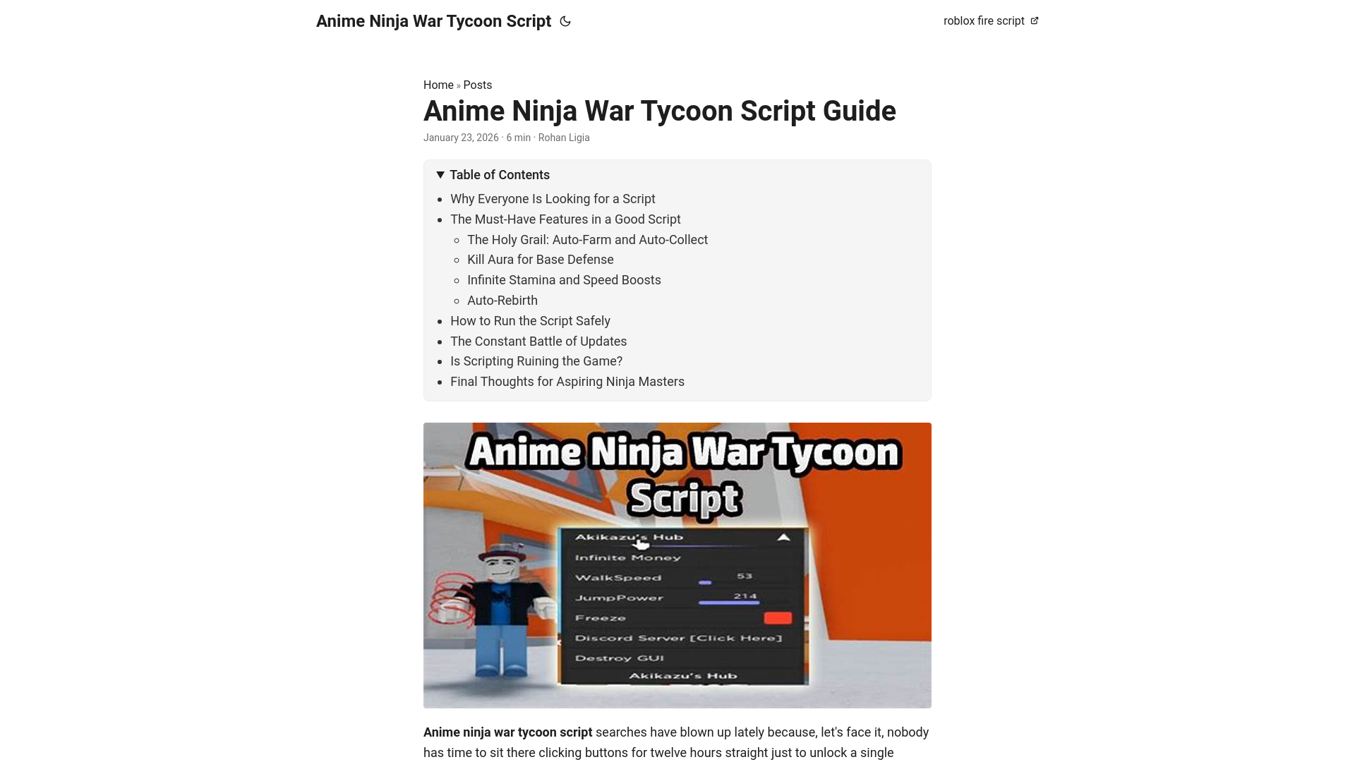 website screenshot of https://animeninjawartycoonscript.pages.dev/