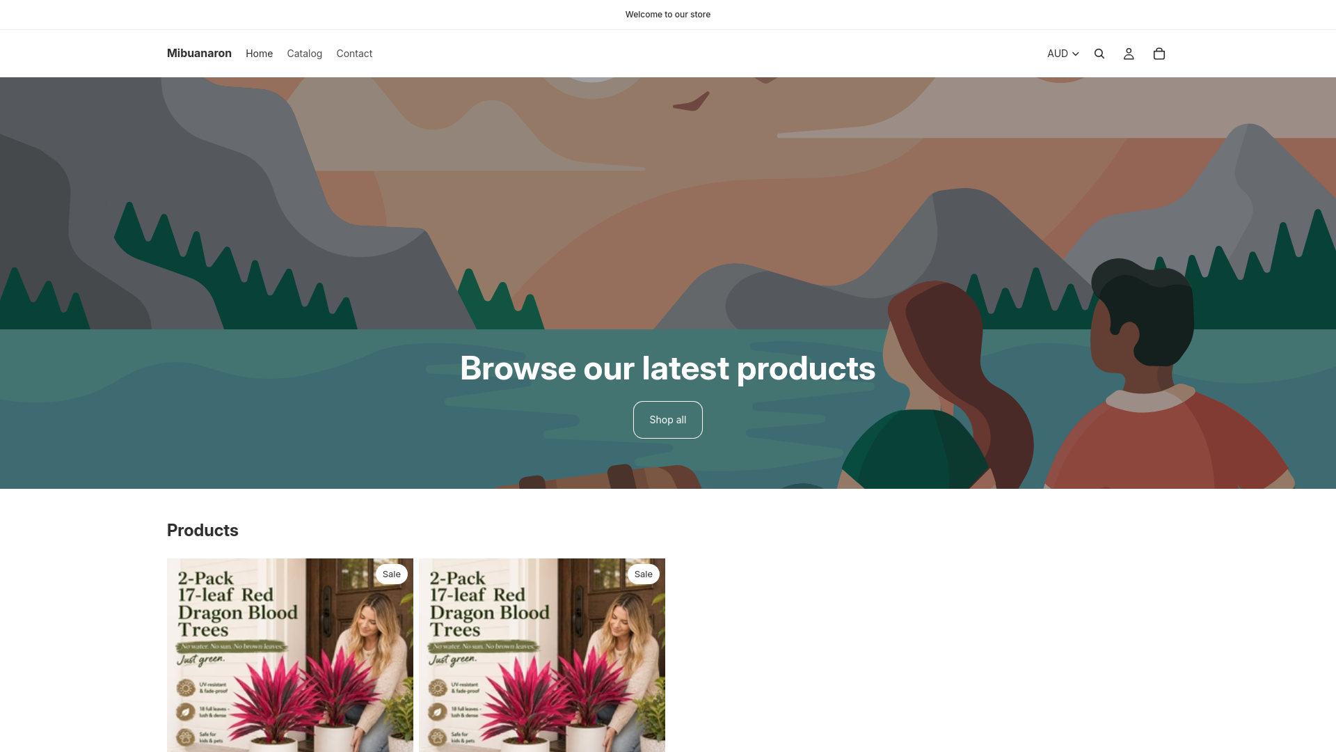 website screenshot of https://mibuanaron.com/