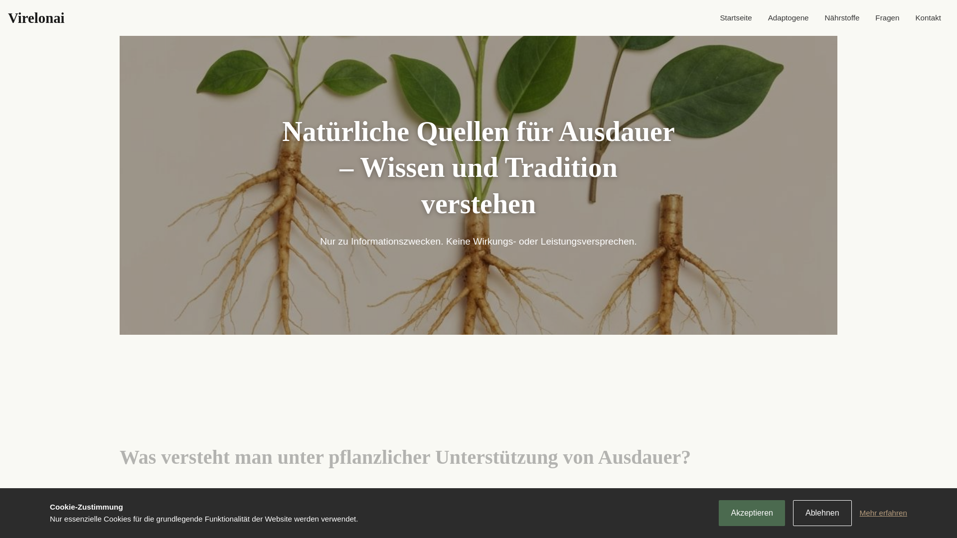 website screenshot of https://virelonai.info/