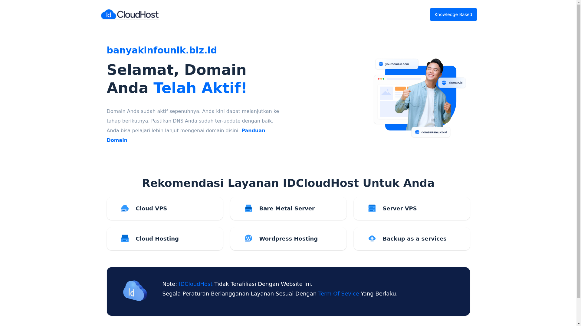 website screenshot of https://banyakinfounik.biz.id/