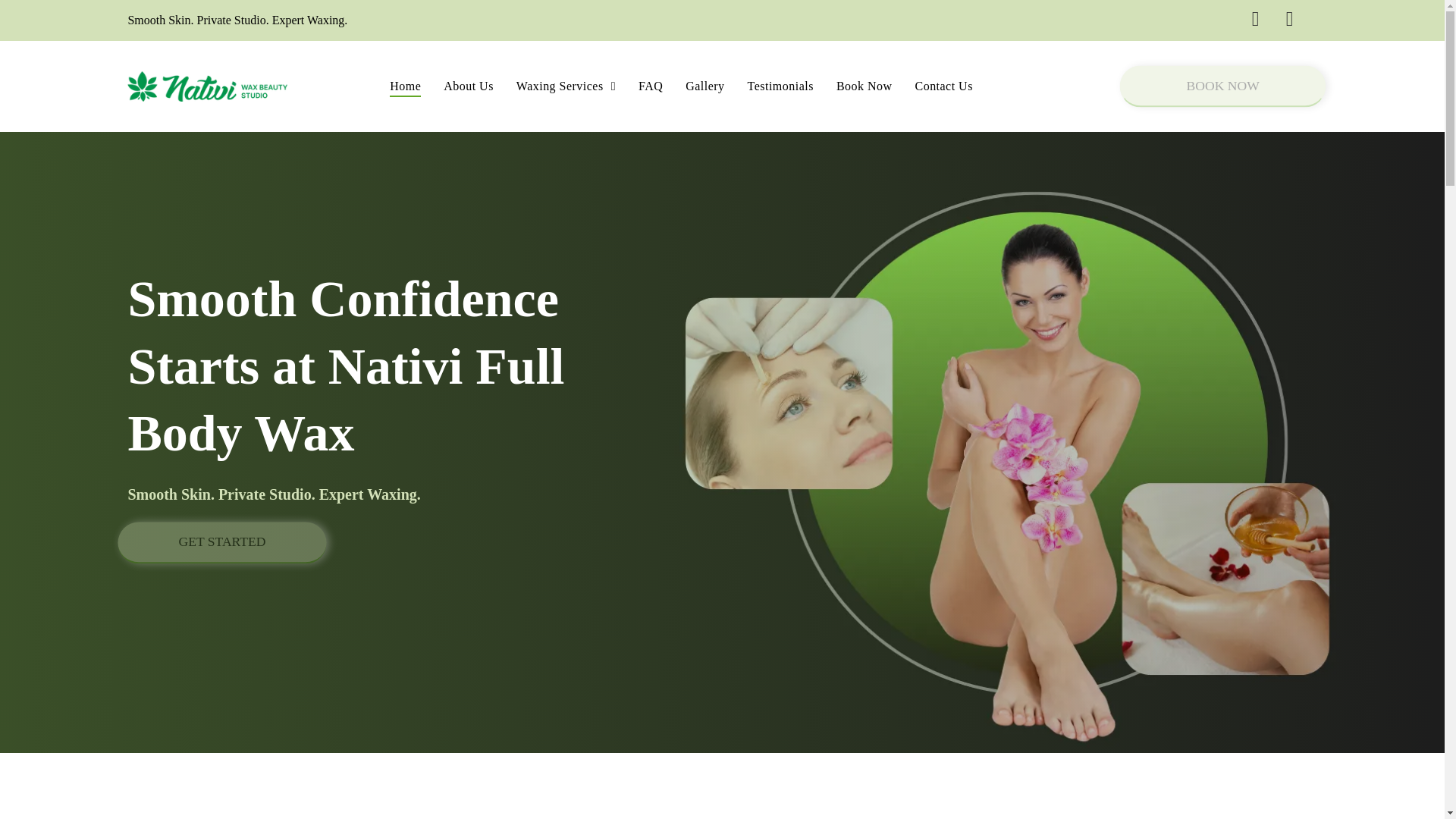 website screenshot of https://nativibeauty-studio.com/