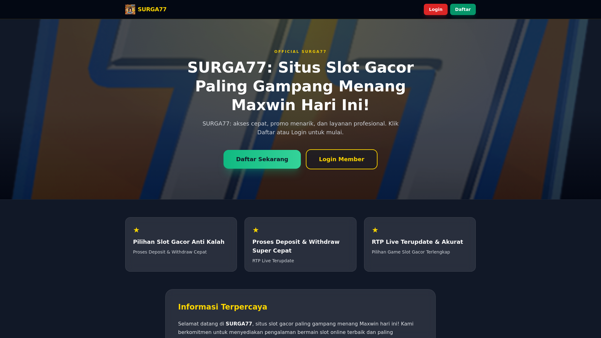 website screenshot of https://surga77-situs-slot-0vd.pages.dev/