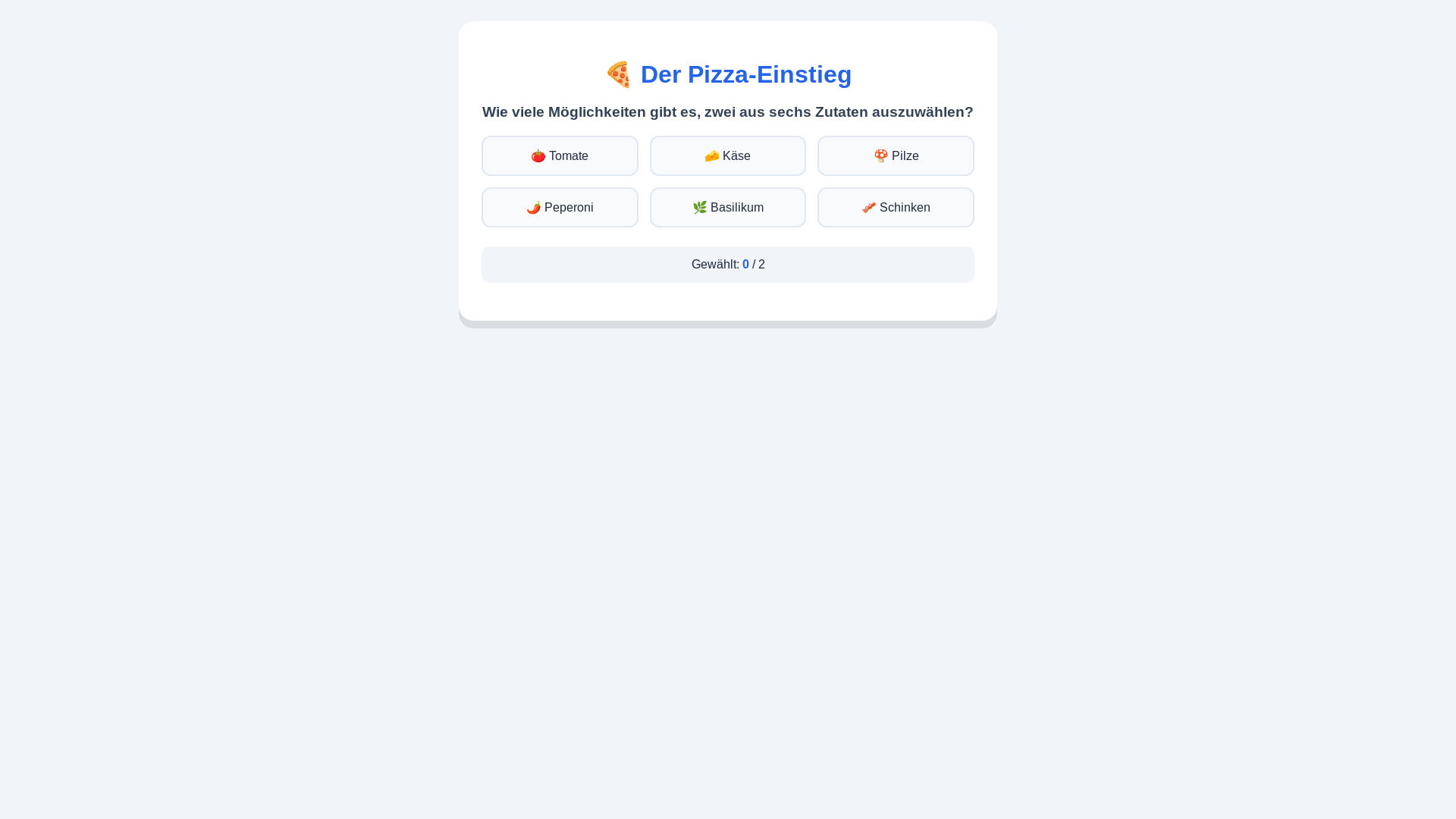 website screenshot of https://binomialkoeffizient.pages.dev/